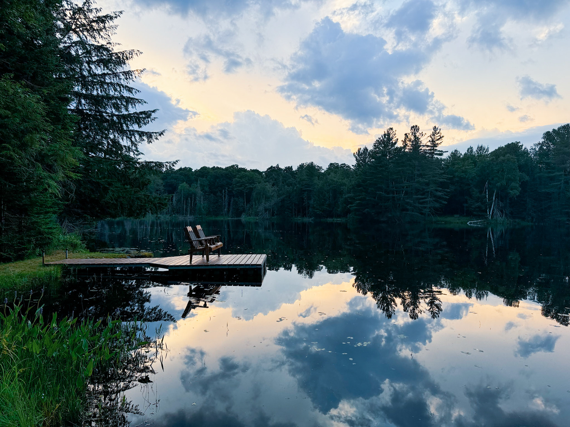 Relaxing on Lake Abanakee