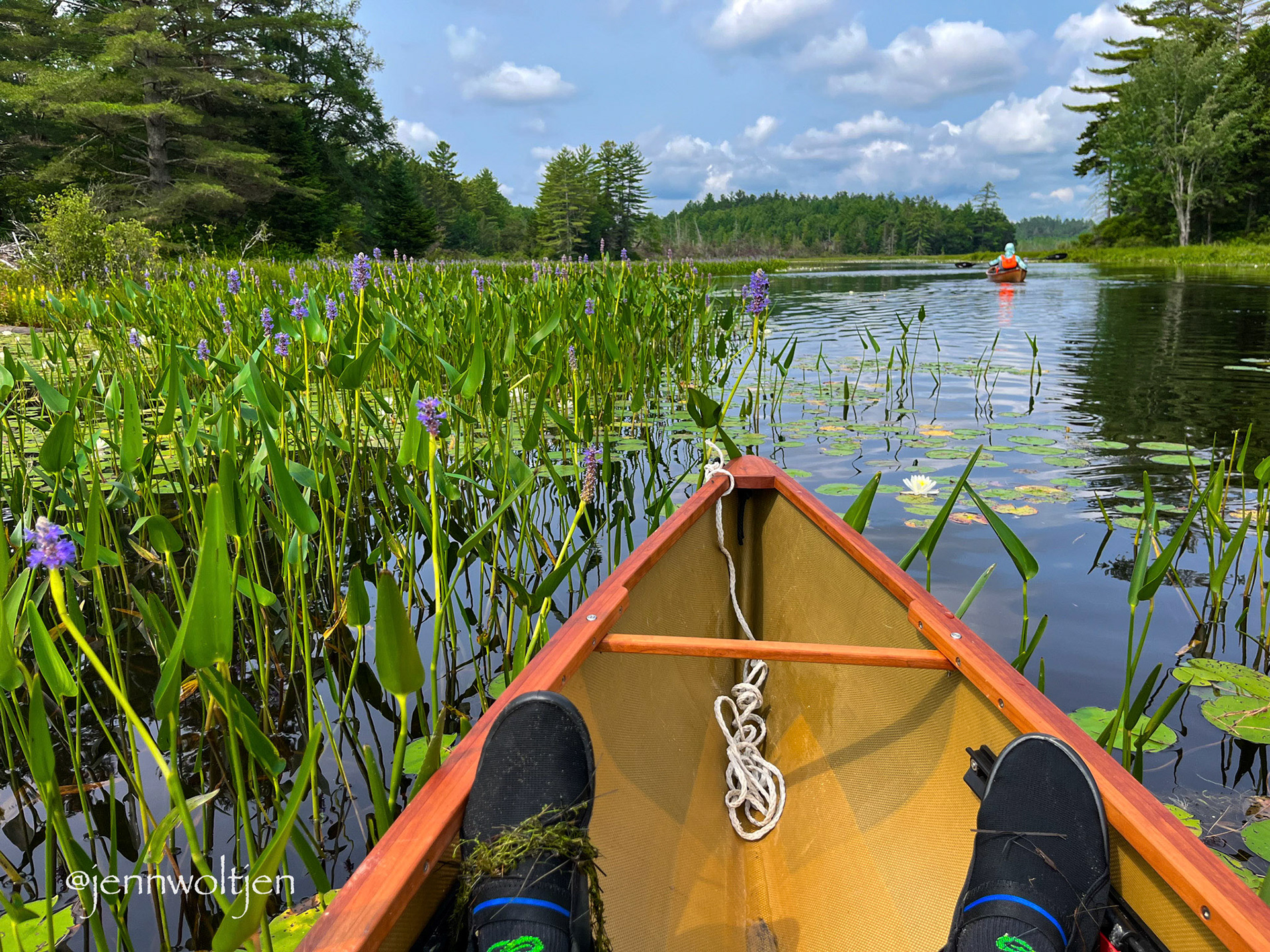 A quiet paddle on Round Lake in 2023