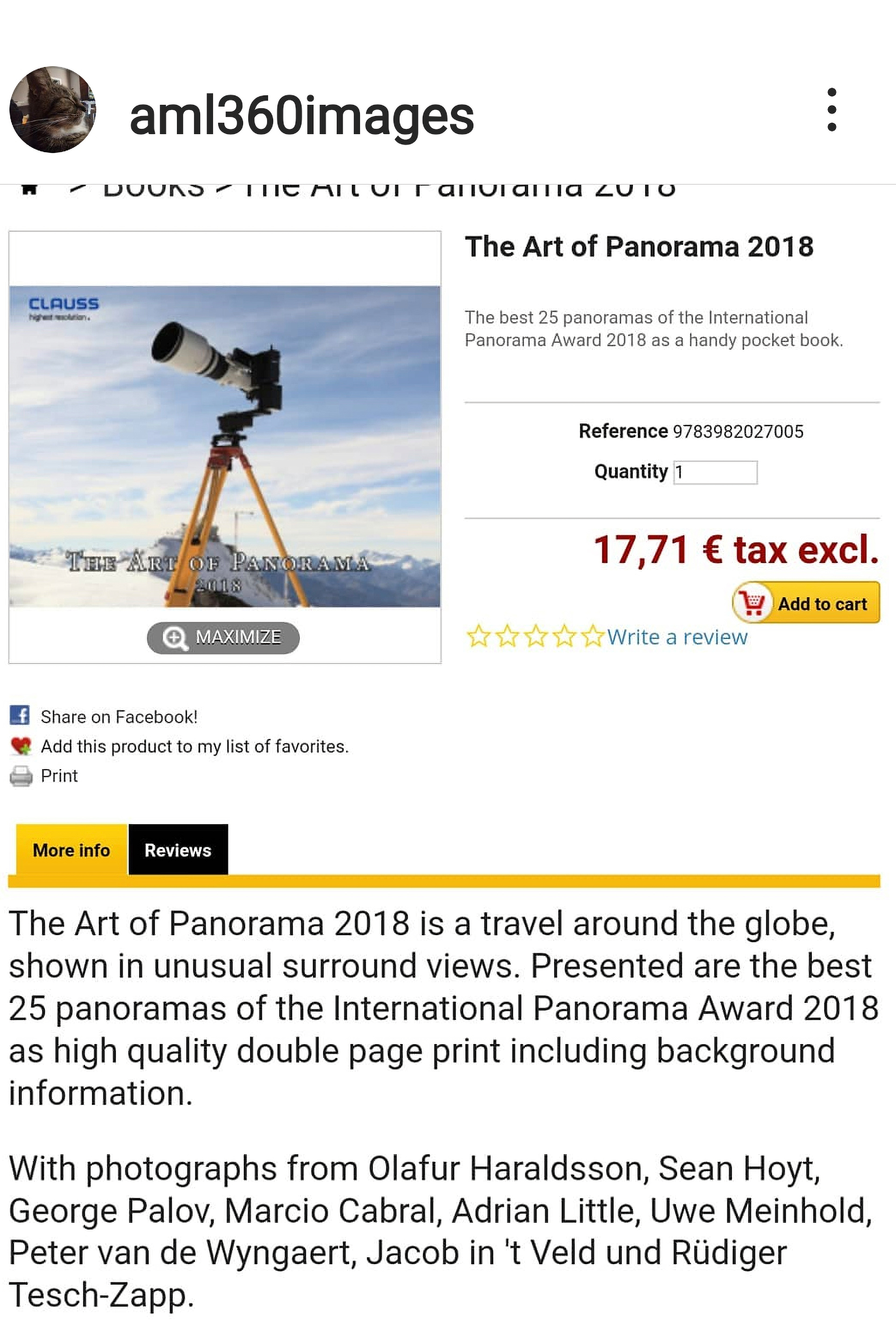 3 images in the art of panorama book 2018 