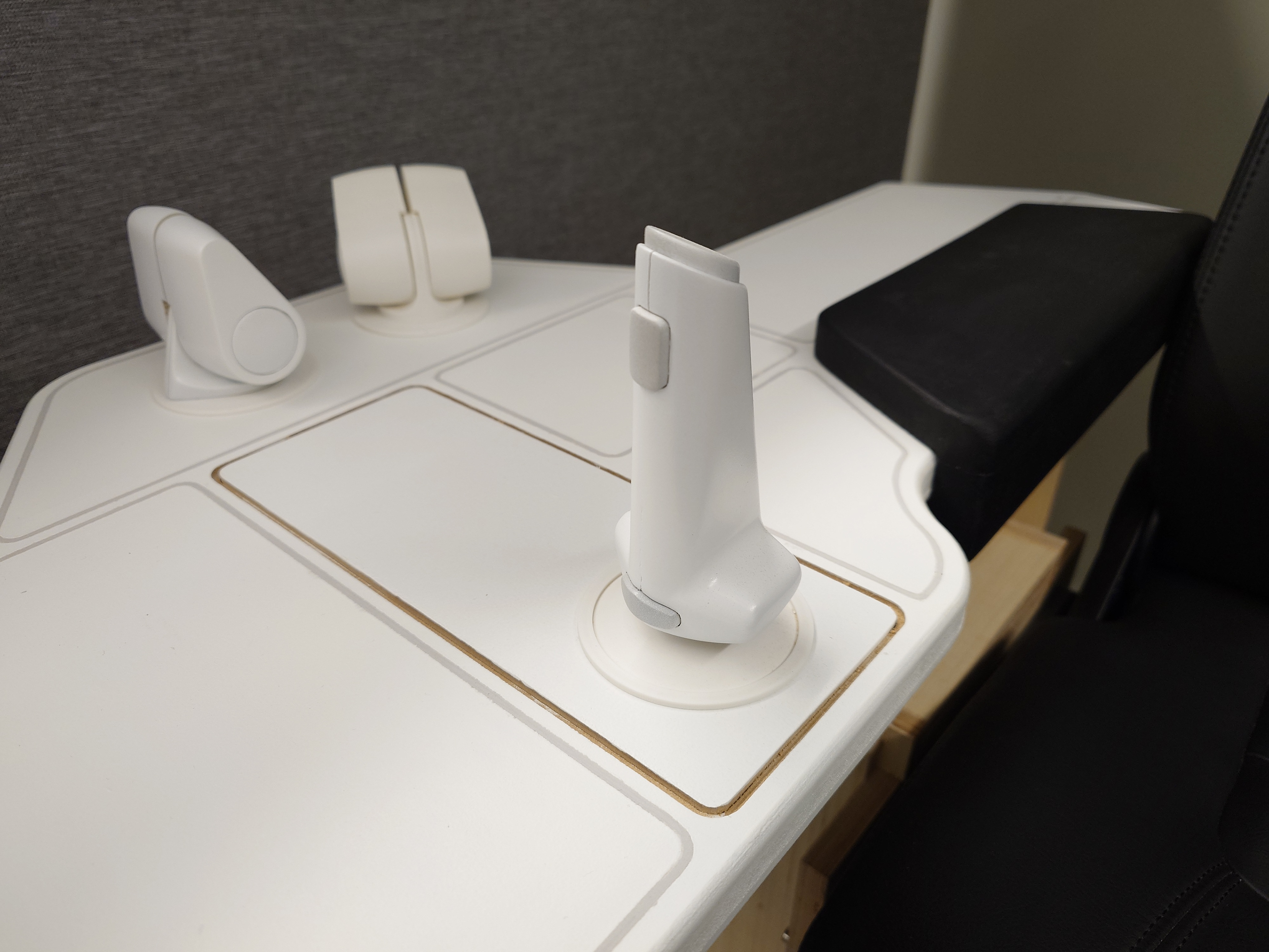 3D-printed joysticks and thruster controllers