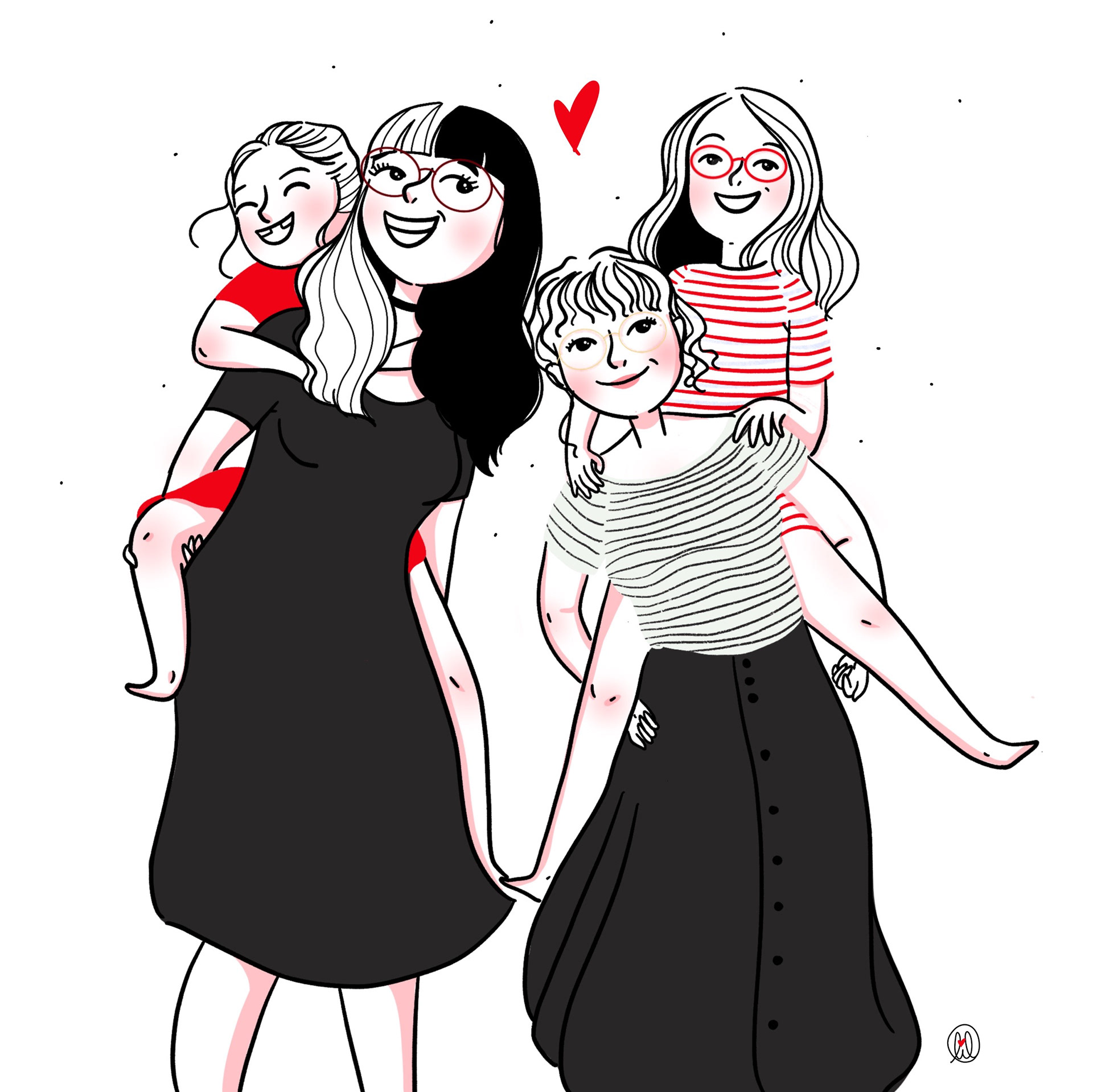 Portrait de famille particulier