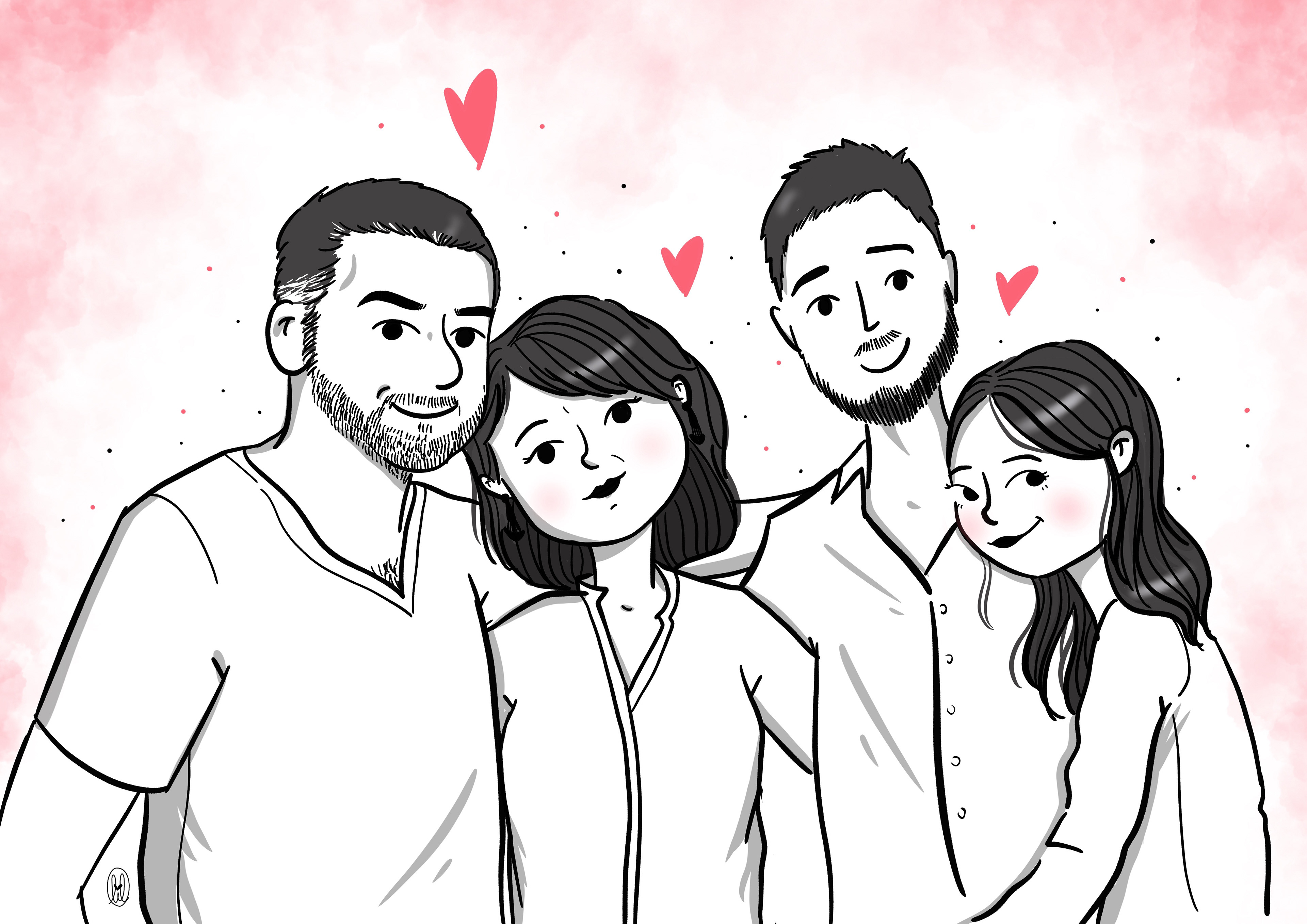 Portrait de famille particulier