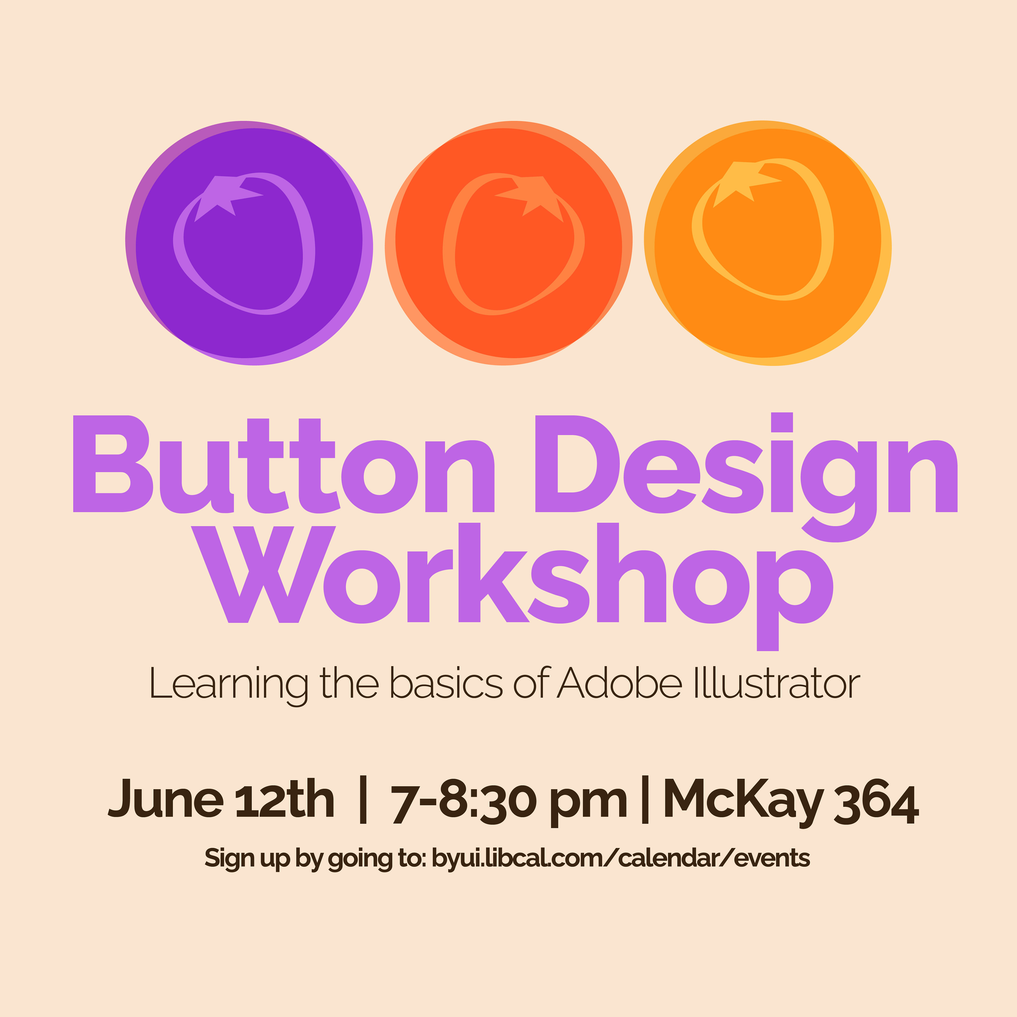 Ad for an Adobe Illustrator workshop I created