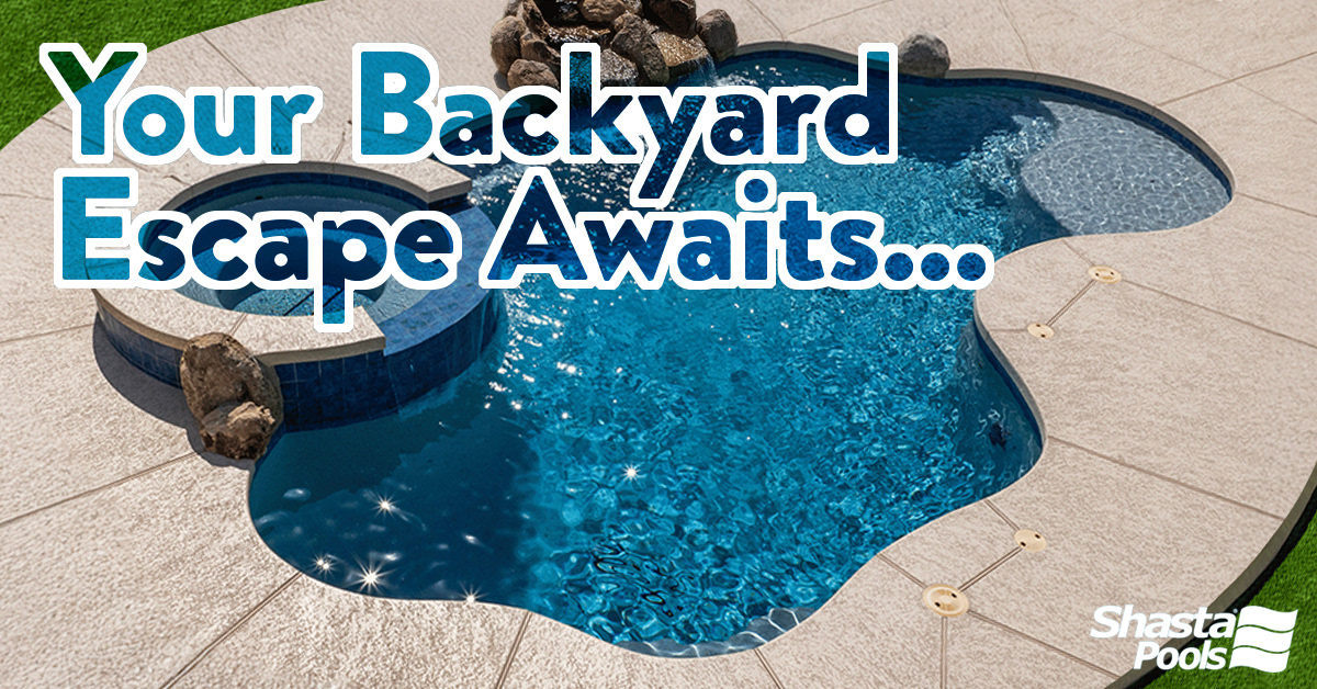 Shasta Pools ad for Google Demand Gen ads, version 1 of 3