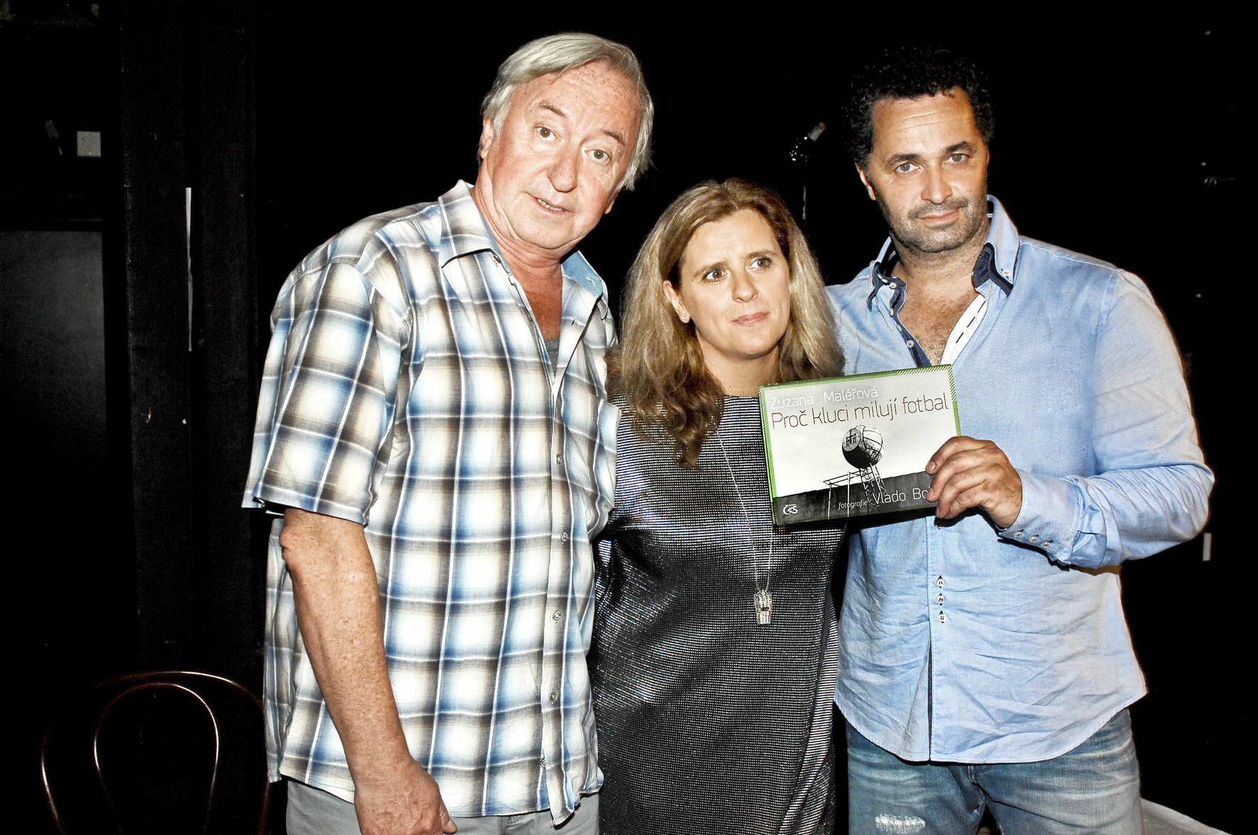 Křest knihy Proč kluci milují fotbal, Ypsilonka 2011, Jiří Lábus, Z.M., Martin Dejdar