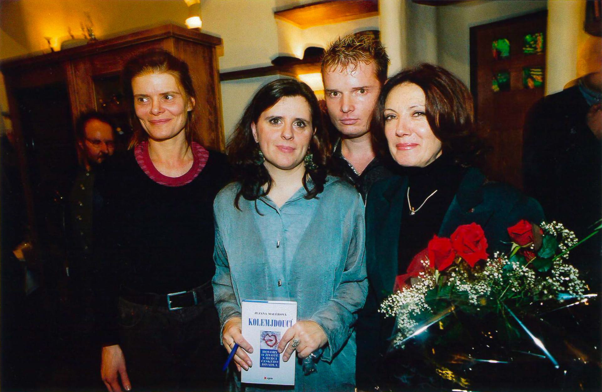 Křest knihy Kolemjdoucí 2000, Zuzana Bydžovská, Z.M., Martin France, Marie Rottrová