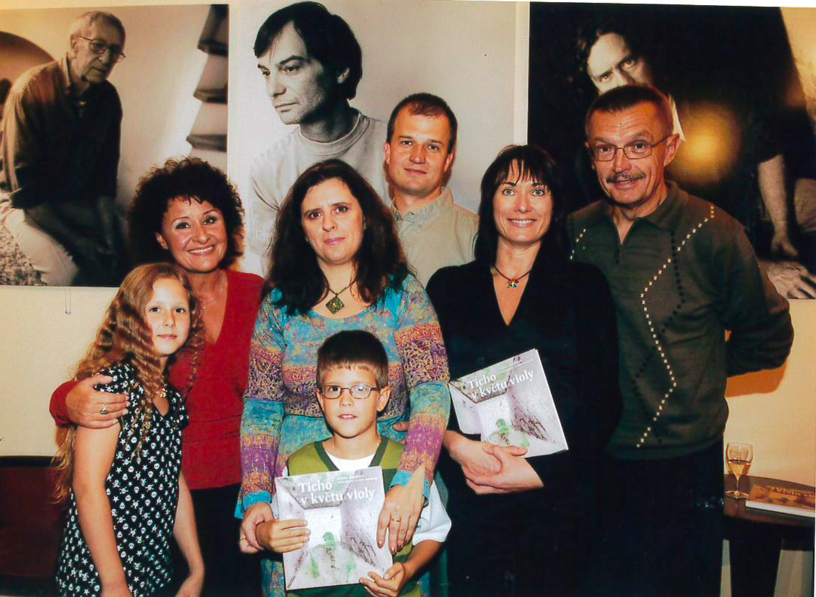 Křest knihy Ticho v květu Violy, Divadlo Viola 2007, Jitka Zelenková, Vlado Bohdan, Z.M., Kateřina Bidlová, Emil Viklický a Alžběta s Jeronýmem