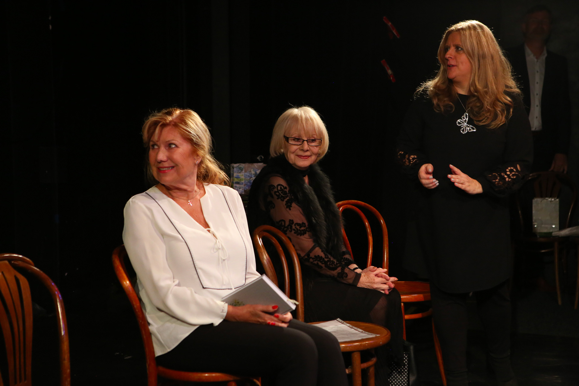 Křest knihy Houslový klíč, Ypsilonka 2020, Vlasta Peterková, Marie Drahokoupilová, Z.M.