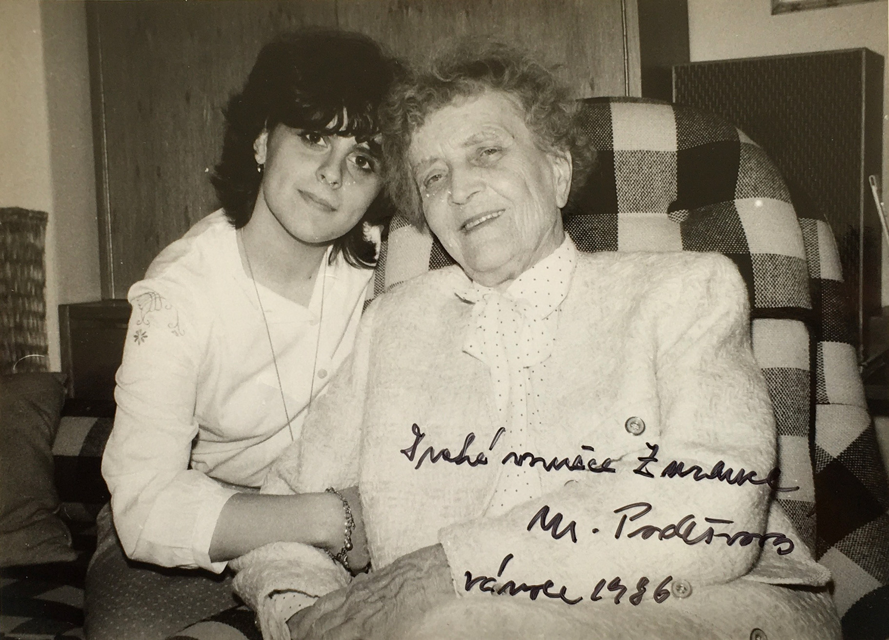 S Marií Podešvovou, 1986