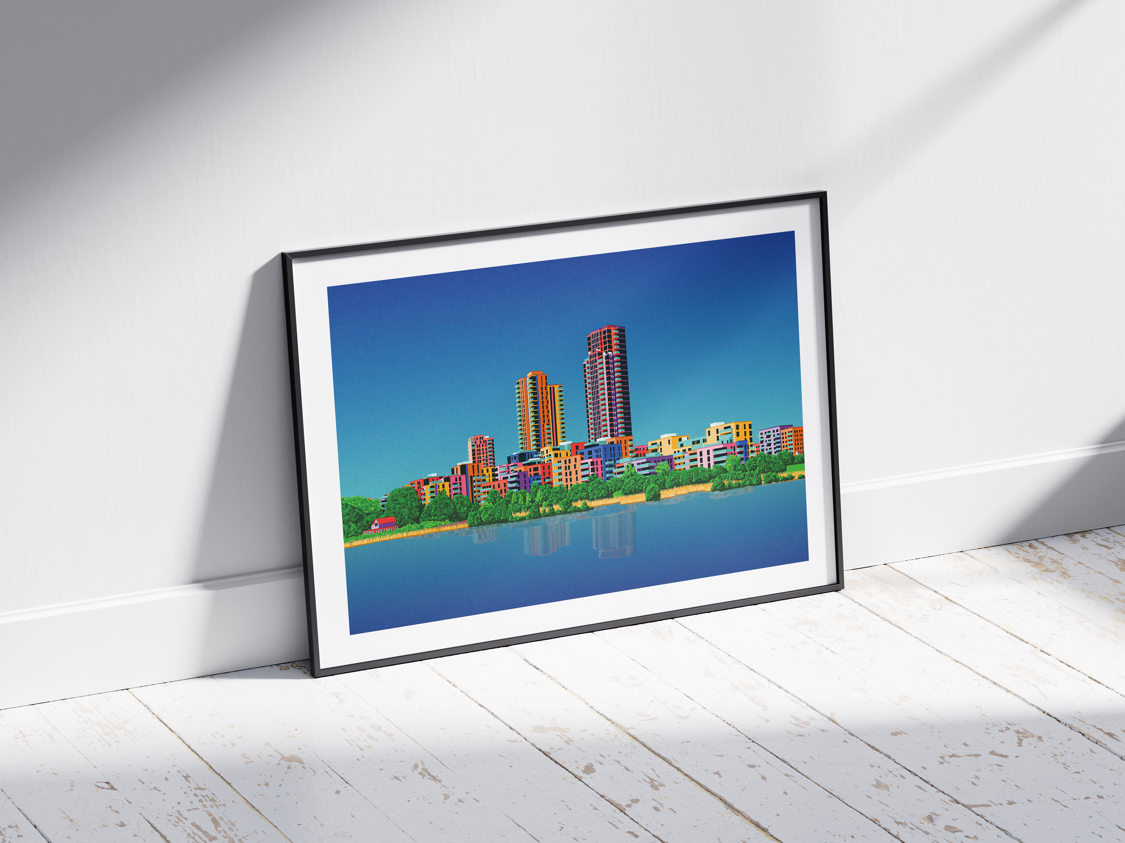 'Woodberry Down' Illustrated Landscape