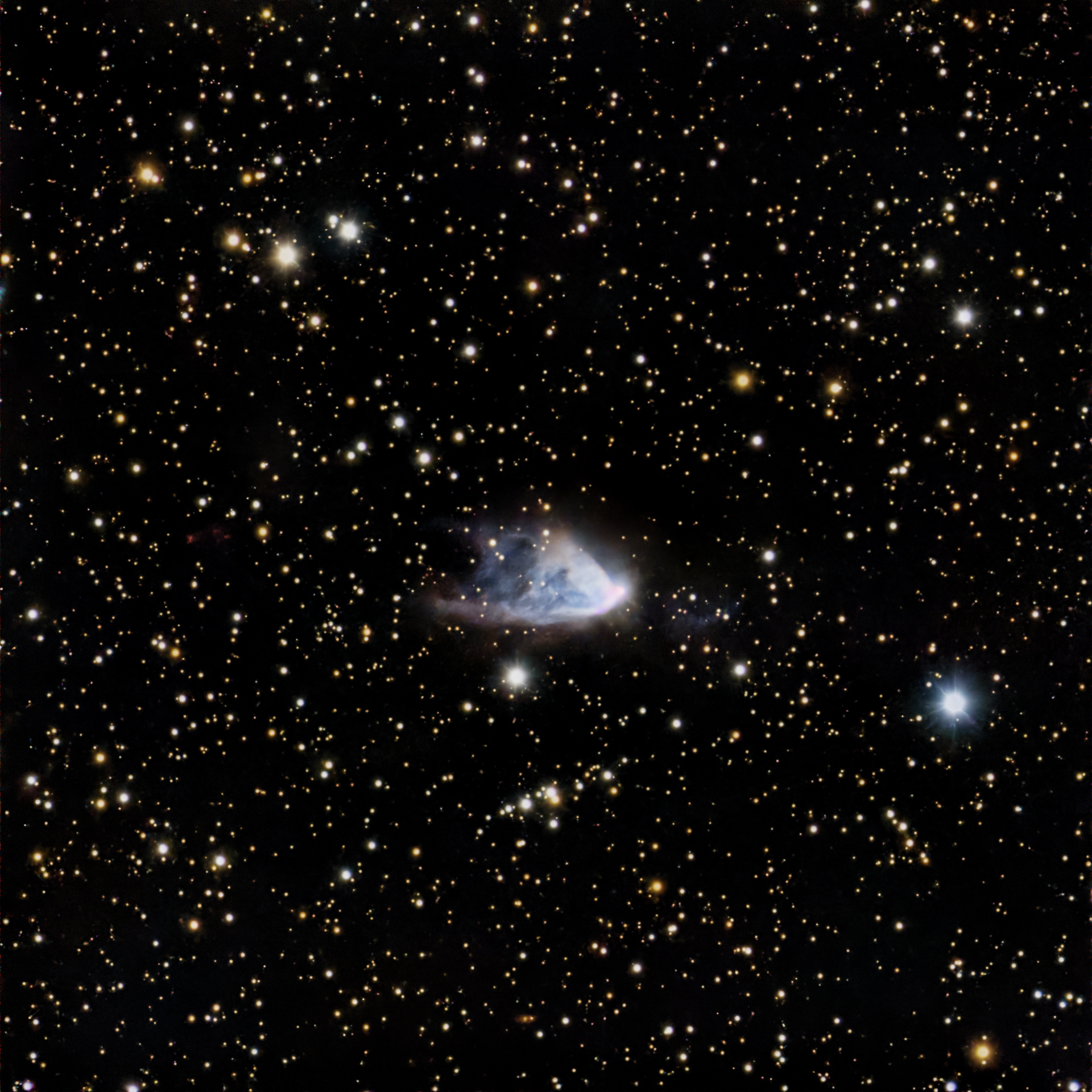 Hubble’s Variable Nebula 🔭 Telescope: Celestron EdgeHD 8" 📷 Camera: ZWO ASI 533MC Pro 🌀 Mount: NEQ6 Pro 🎯 Filters: Optolong UV/IR Cut 🕒 Exposure: 1h
