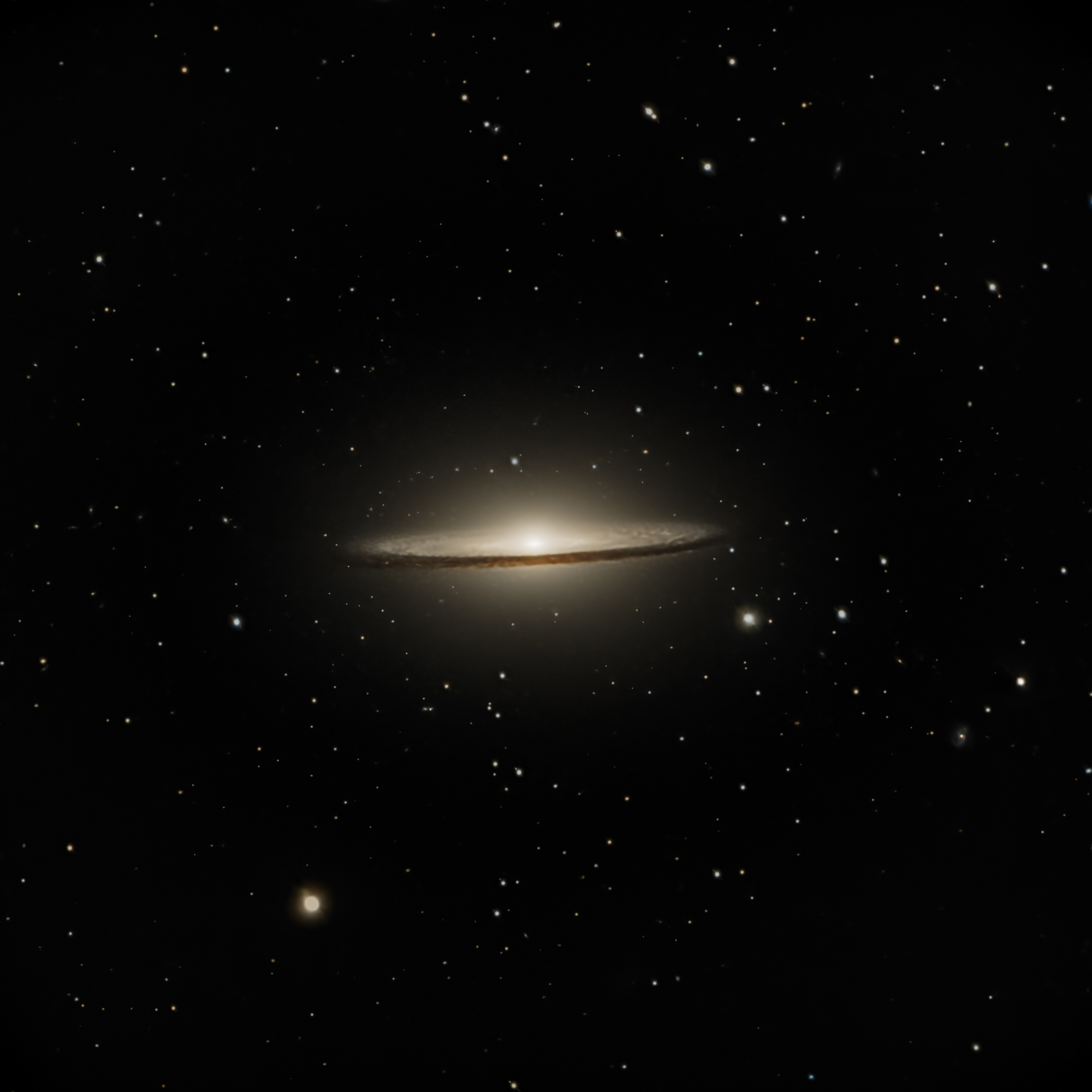 The sombrero galaxy 🔭 Telescope: Celestron EdgeHD 8" 📷 Camera: ZWO ASI 533MC Pro 🌀 Mount: NEQ6 Pro 🎯 Filters: Optolong UV/IR Cut 🕒 Exposure: 11.3h
