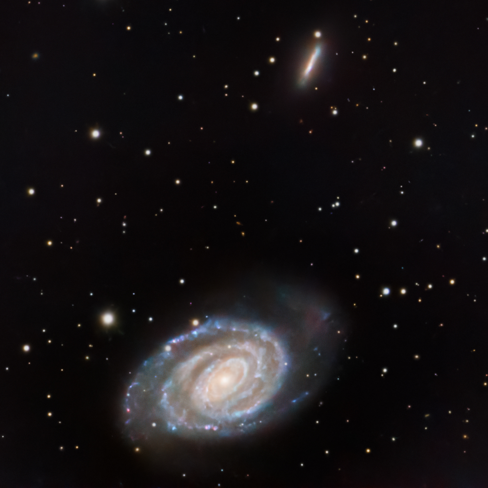 NGC 5364 & NGC 5360  🔭 Telescope: Celestron EdgeHD 8" 📷 Camera: ZWO ASI 533MC Pro 🌀 Mount: NEQ6 Pro 🎯 Filters: Optolong UV/IR Cut & L-extreme 🕒 Exposure: 2h RGB 2h HA+OIII