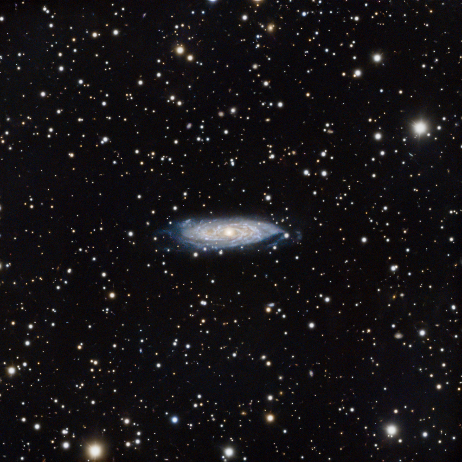 NGC 6925 🔭 Telescope: Celestron EdgeHD 8" 📷 Camera: ZWO ASI 533MC Pro 🌀 Mount: NEQ6 Pro 🎯 Filters: Optolong UV/IR Cut 🕒 Exposure: 7h
