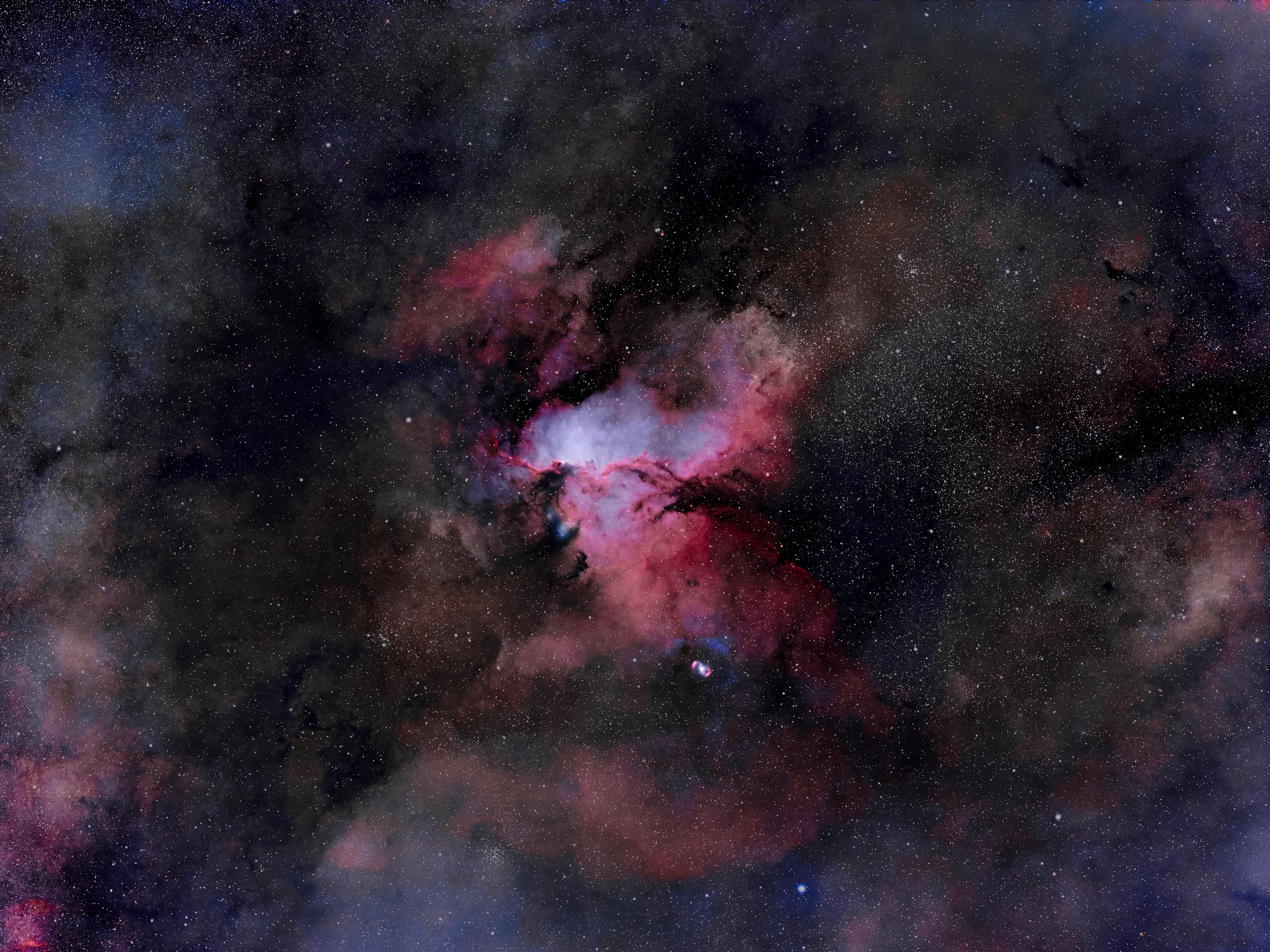 The Dragons of Ara 🔭 Telescope: Redcat 51 📷 Camera: Nikon D780 🌀 Mount: ZWO AM3 🎯 Filters: Optolong L-extreme + UV/IR Cut 🕒 Exposure: 6h HA+OIII/ 2h RGB