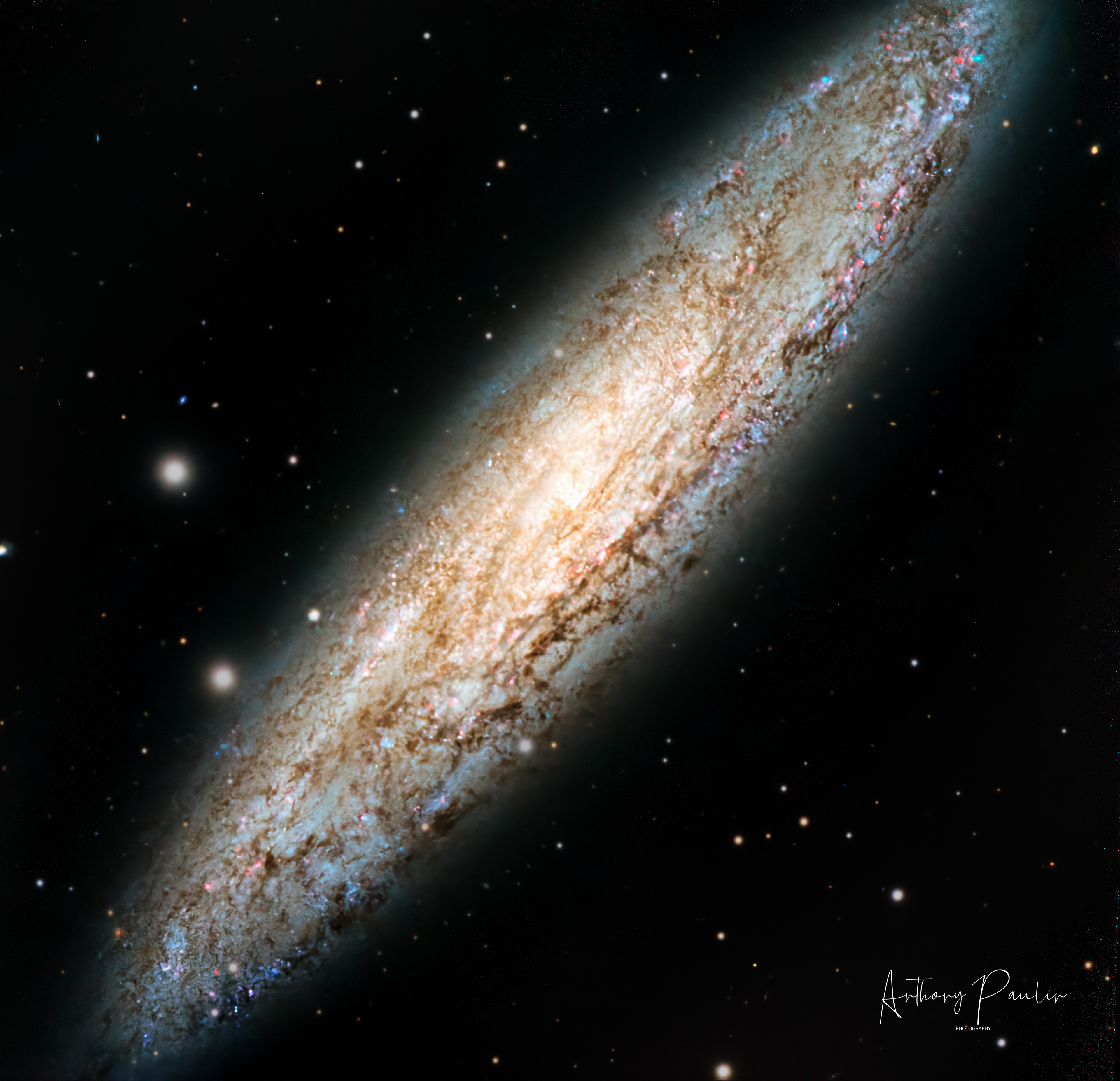 The Sculptor Galaxy 🔭 Telescope: Celestron EdgeHD 8" 📷 Camera: ZWO ASI 533MC Pro 🌀 Mount: NEQ6 Pro 🎯 Filters: Optolong UV/IR Cut + L-Extrme 🕒 Exposure: 4h RGB + 4h HA+OIII