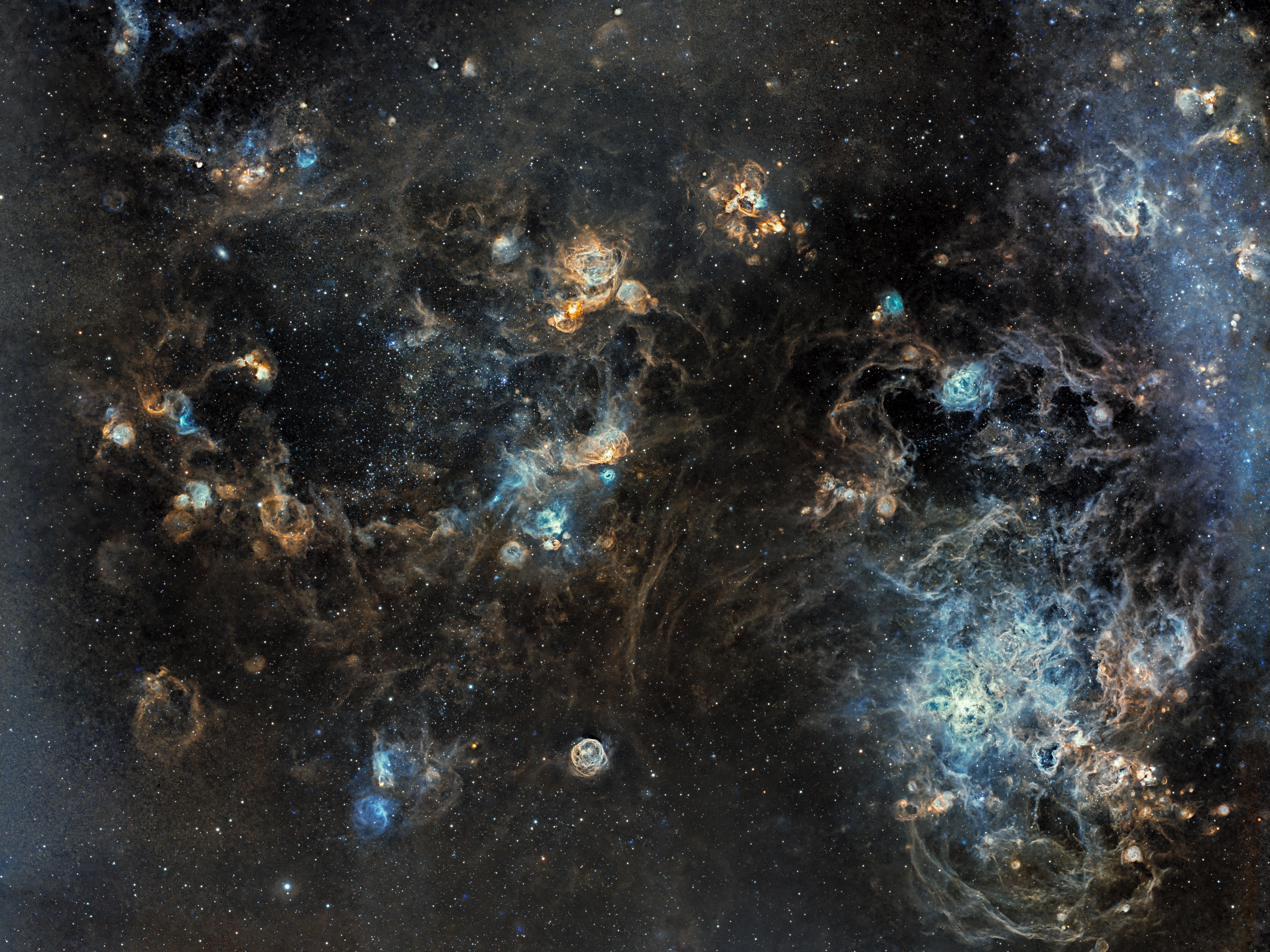 Tarantula Nebula: Contributors: E.Pang, R.Wiltshire, P.Lieverdink, A.Campbell, O.White, M.Tymms, B.Jurkowicz, A.Latta, S. de Lisle, J.Wilson, P.Milvain, J.Morley, K.Chandrashekar, R.Carroll, S.Markus, T.Graziani, S.Wilkins, A.Haskian, J.BordTarantula Nebulaignon, C.Hill, A.Paulin, S.Nikolaou, and G.Dite