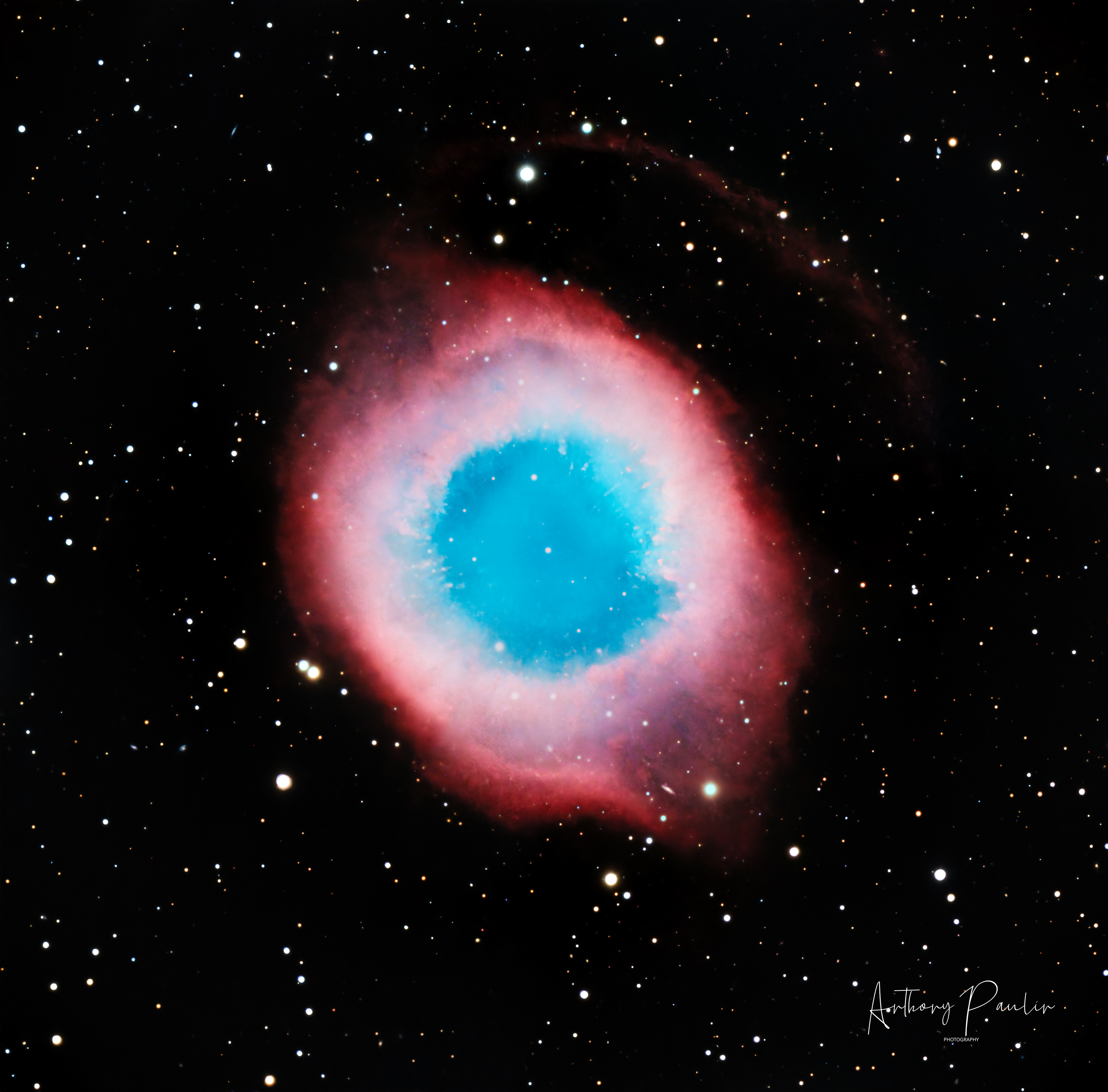 The Eye of God 🔭 Telescope: Celestron EdgeHD 8" 📷 Camera: ZWO ASI 533MC Pro 🌀 Mount: NEQ6 Pro 🎯 Filters: Optolong UV/IR Cut 🕒 Exposure: 180s per sub (4 panels) for a total of 8 hours.
