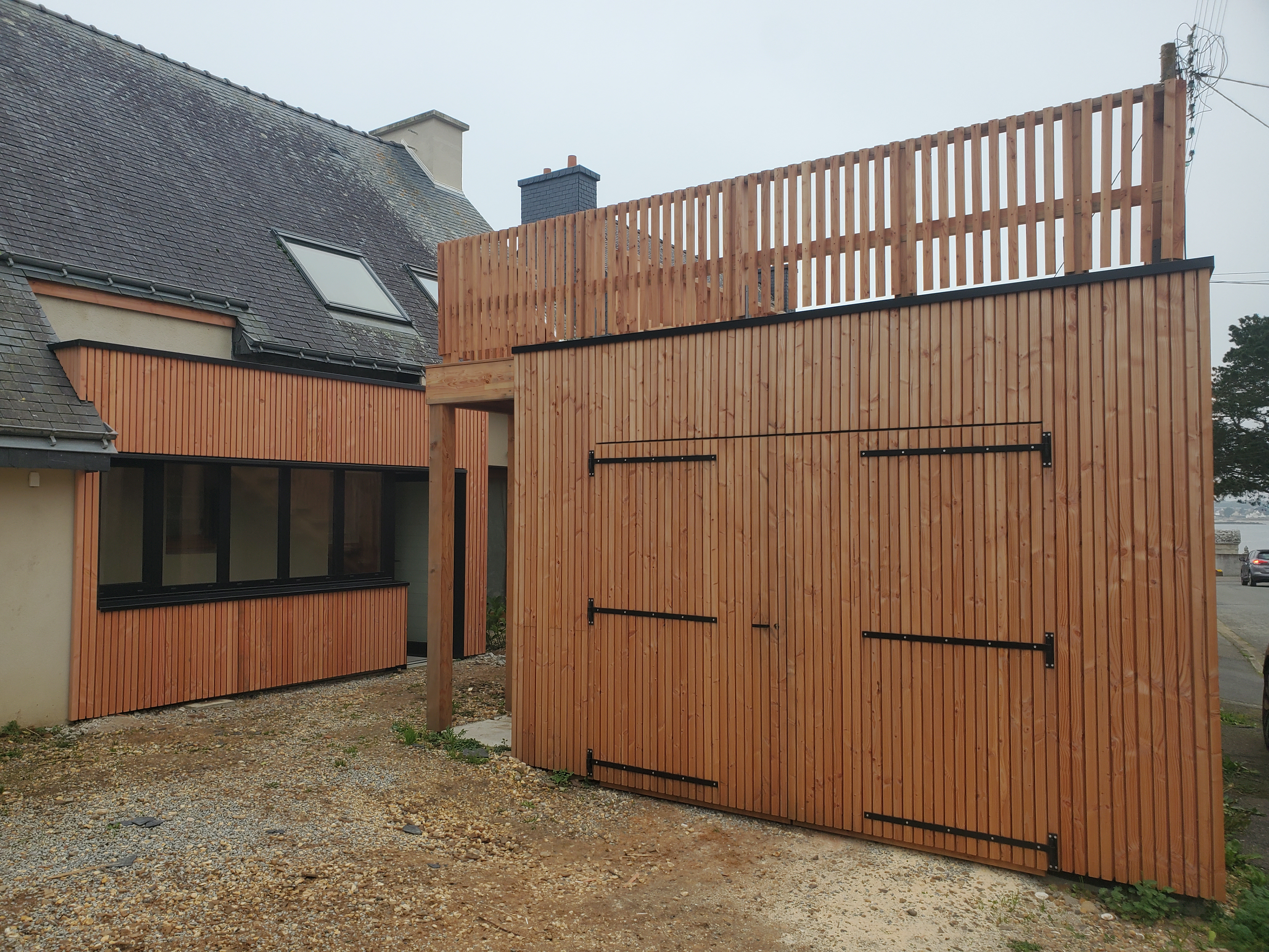 Extension, garage et toit terrasse