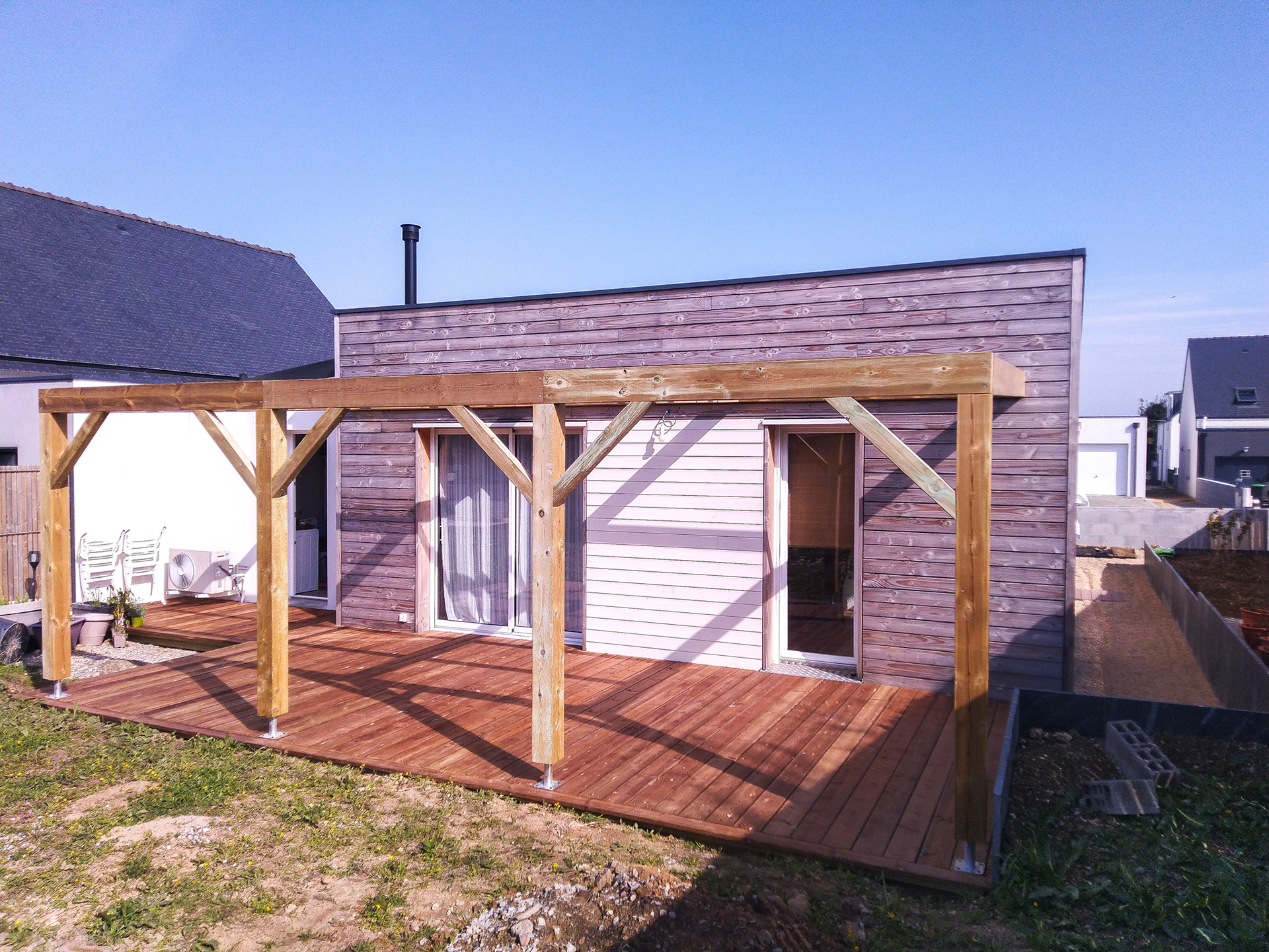 Terrasse et pergola