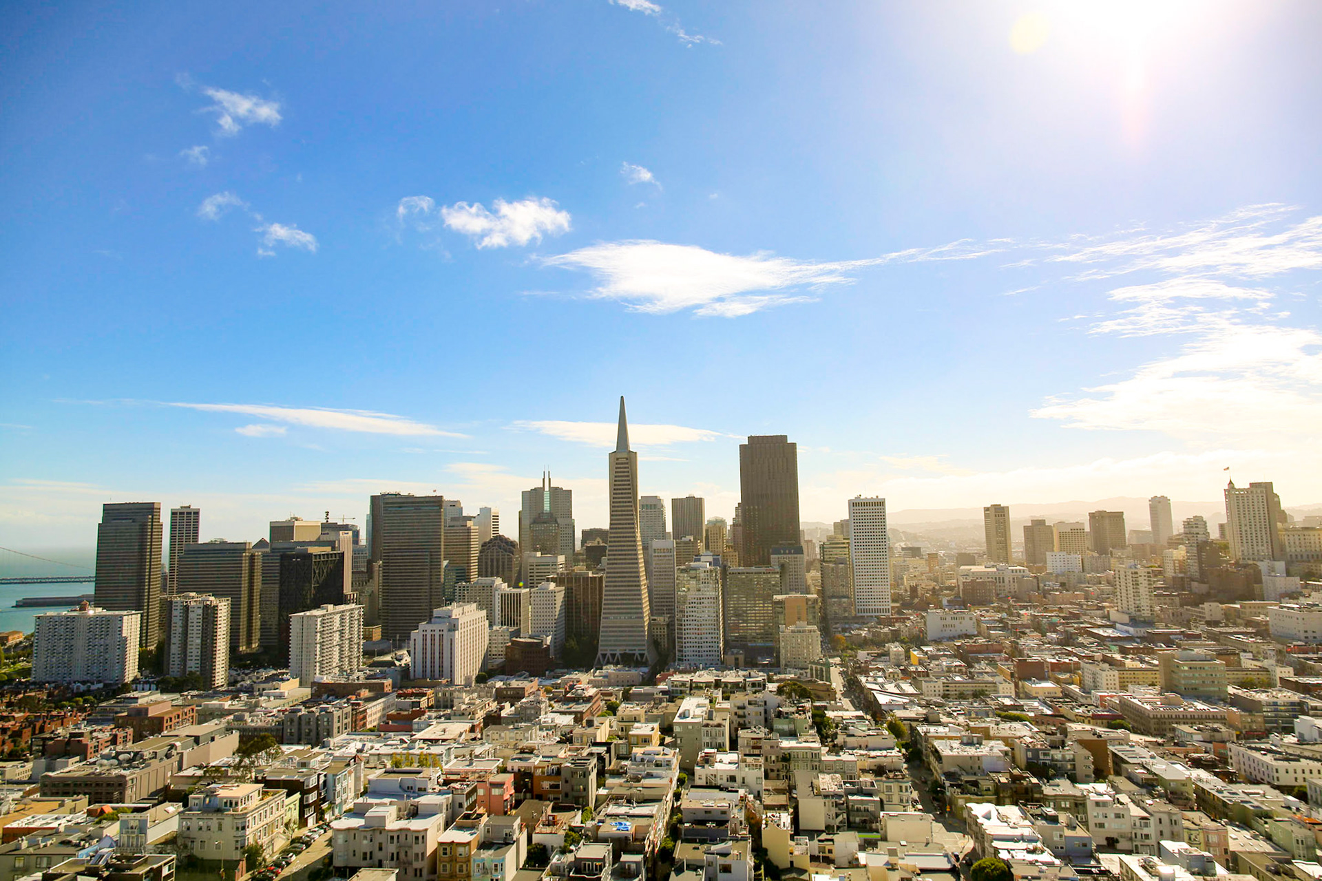 Blick auf San Francisco vom Coit Tower.