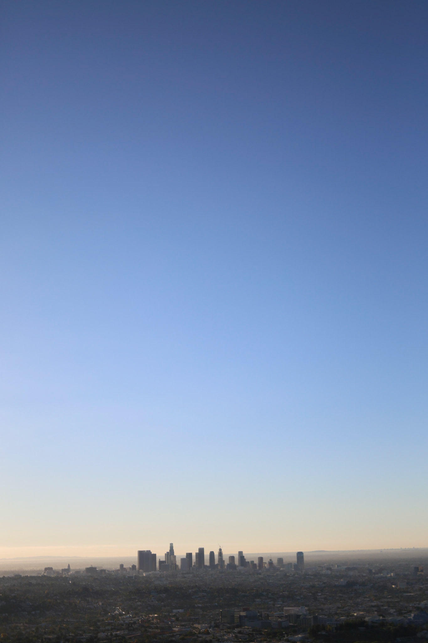 Blick auf Los Angeles vom Griffith Observatory.