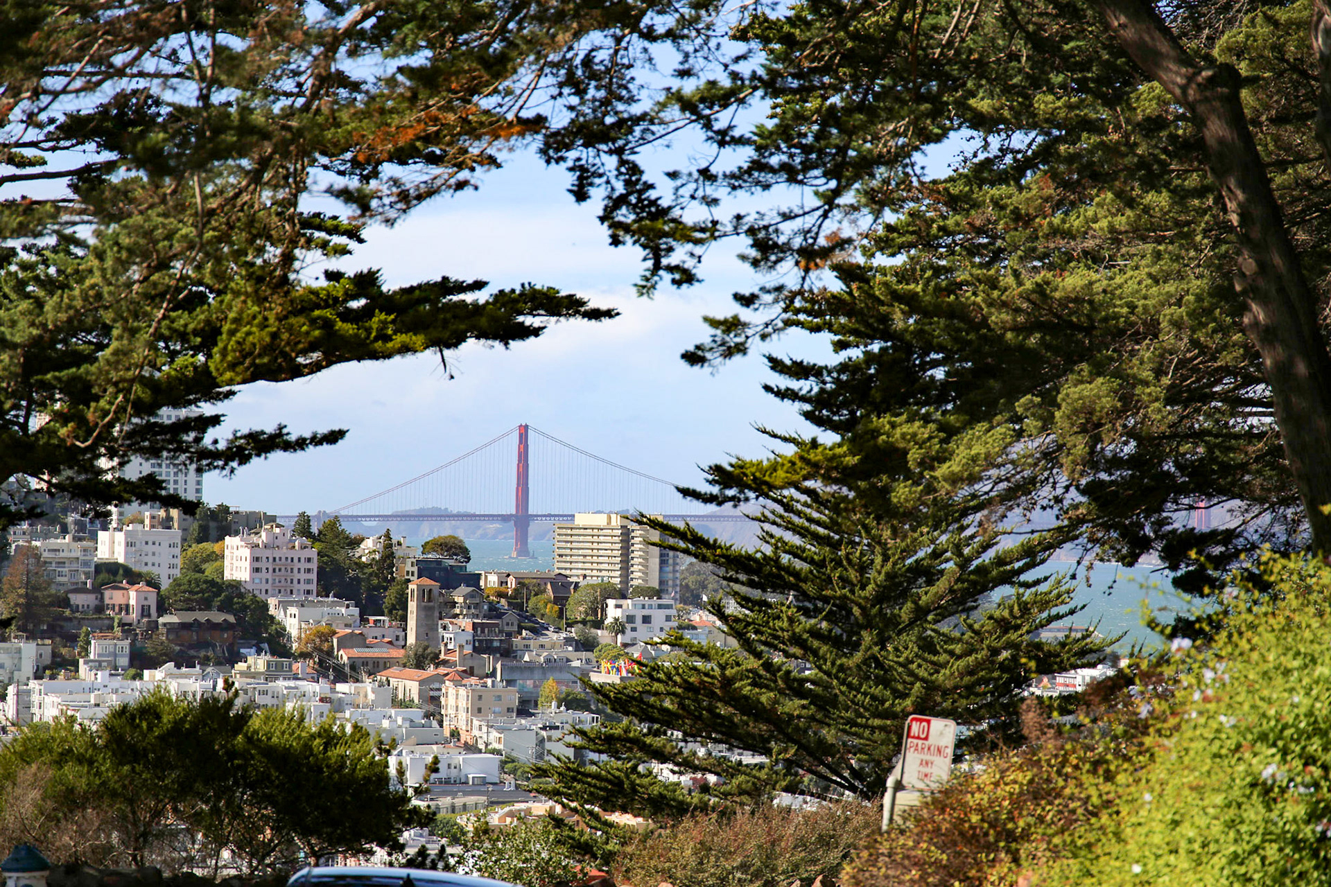 Blick auf die Golden Gate Bridge in San Francisco.