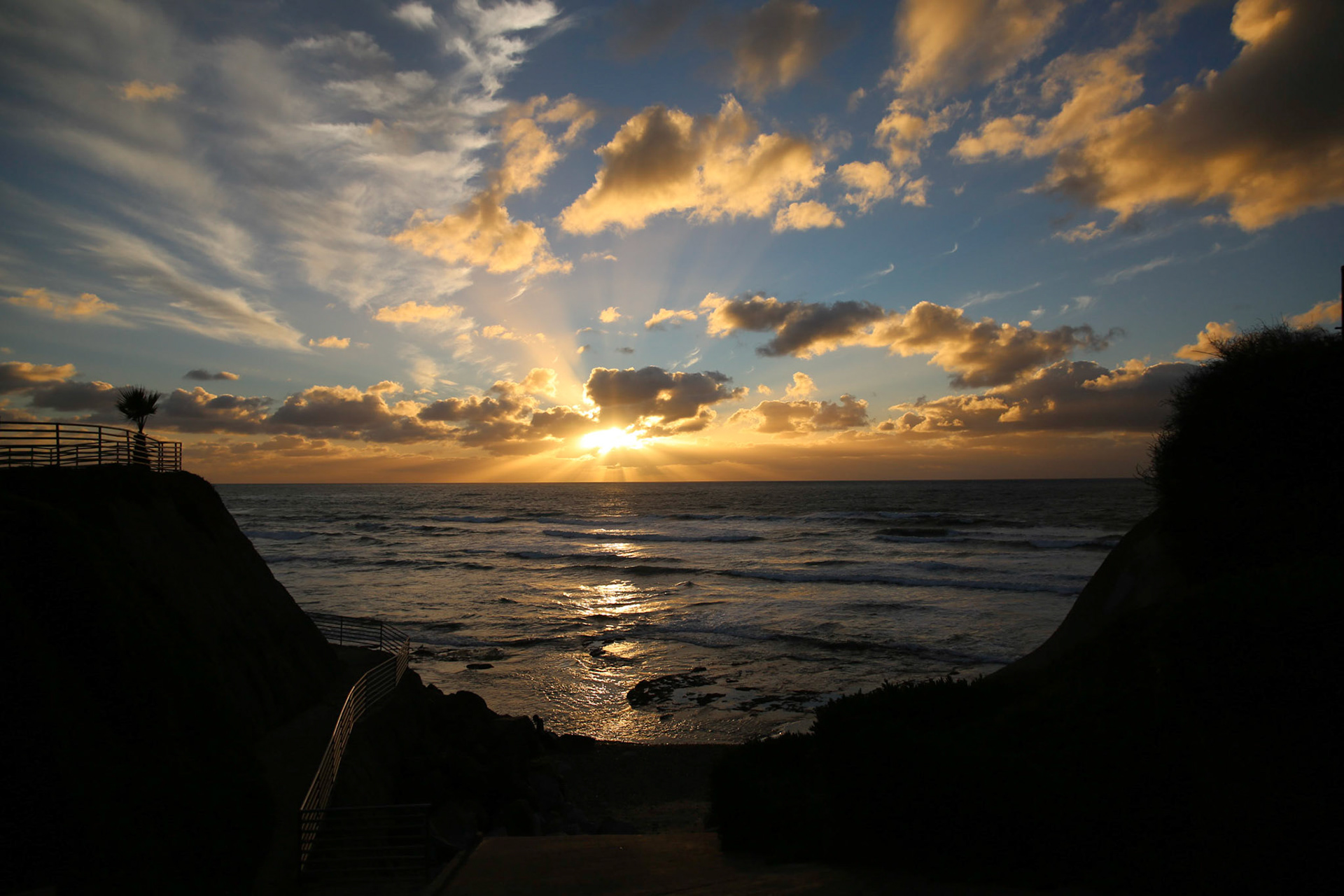 Sonnenuntergang in San Diego.