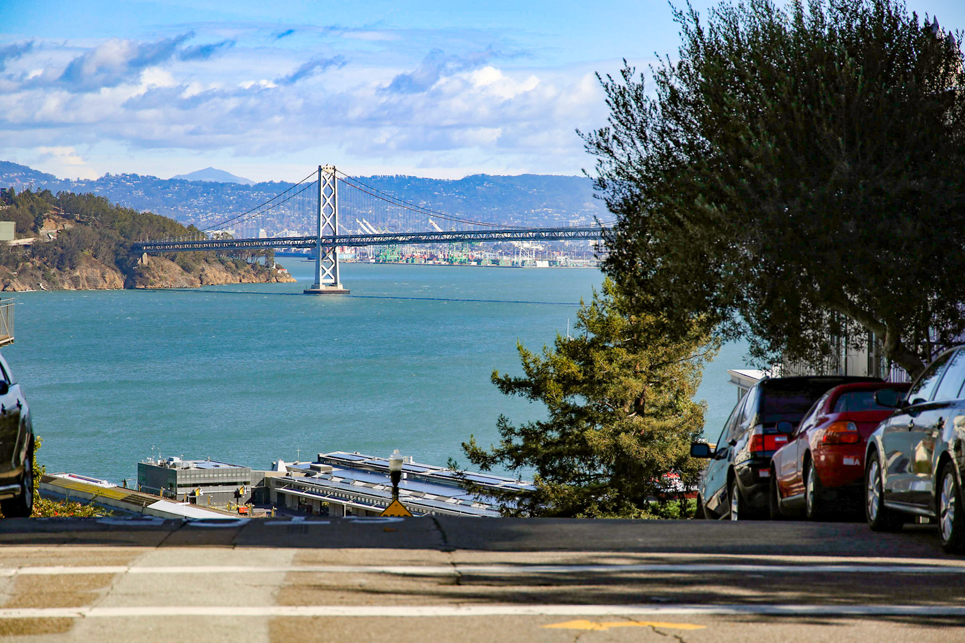 Blick auf die Bay Bridge in San Francisco.