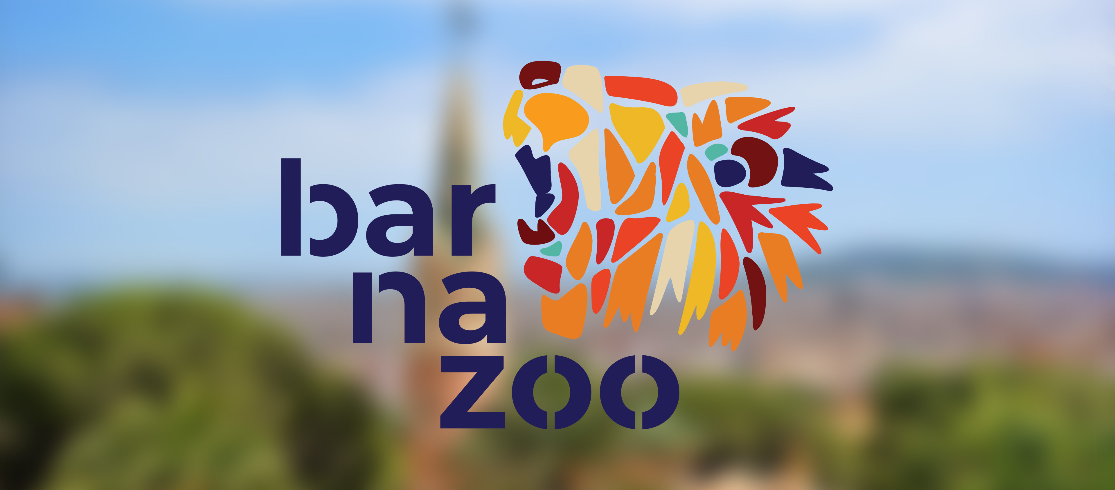barna zoo logo on a blurred background