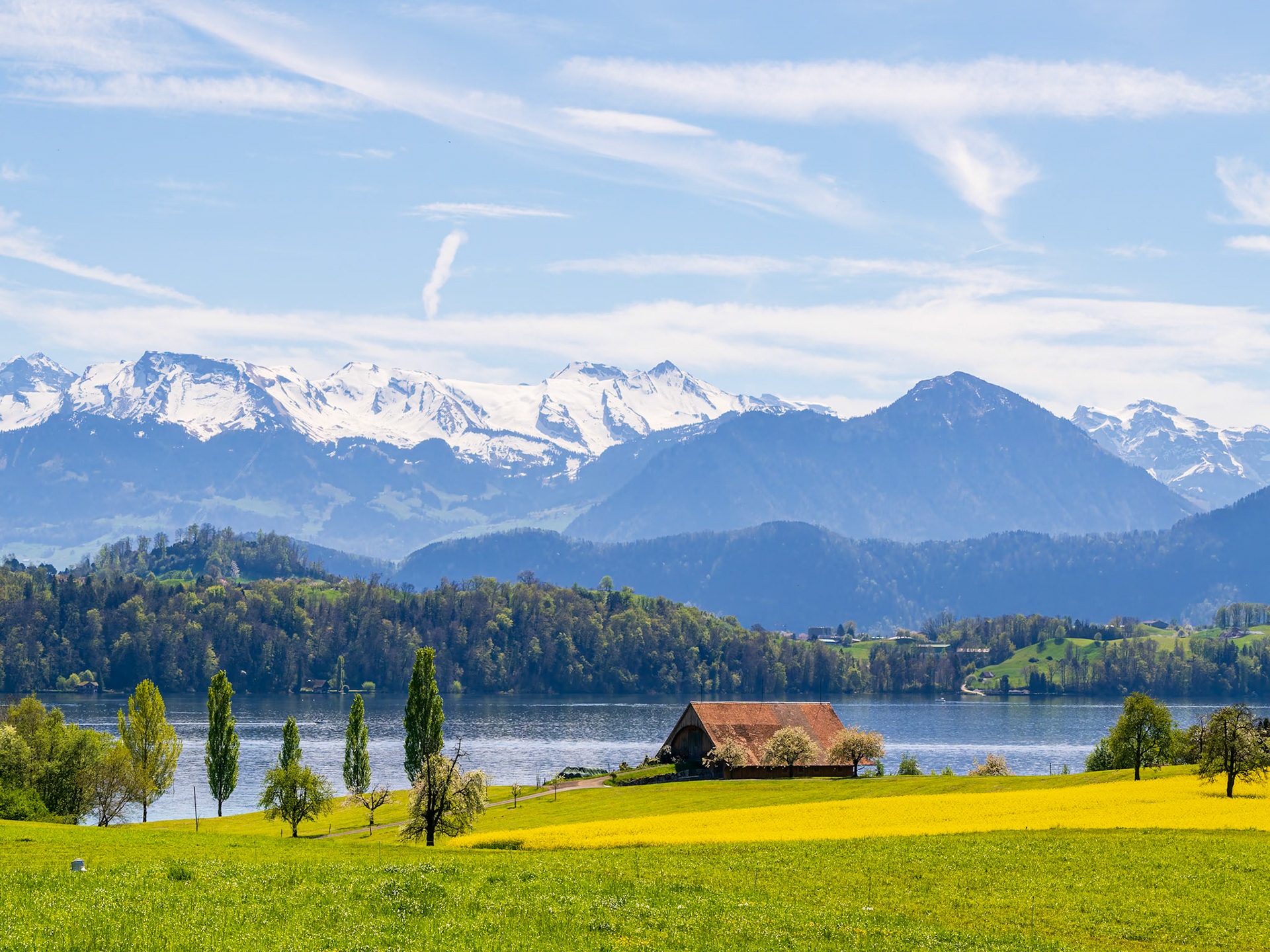 View of Lake Lucerne near Küssnacht