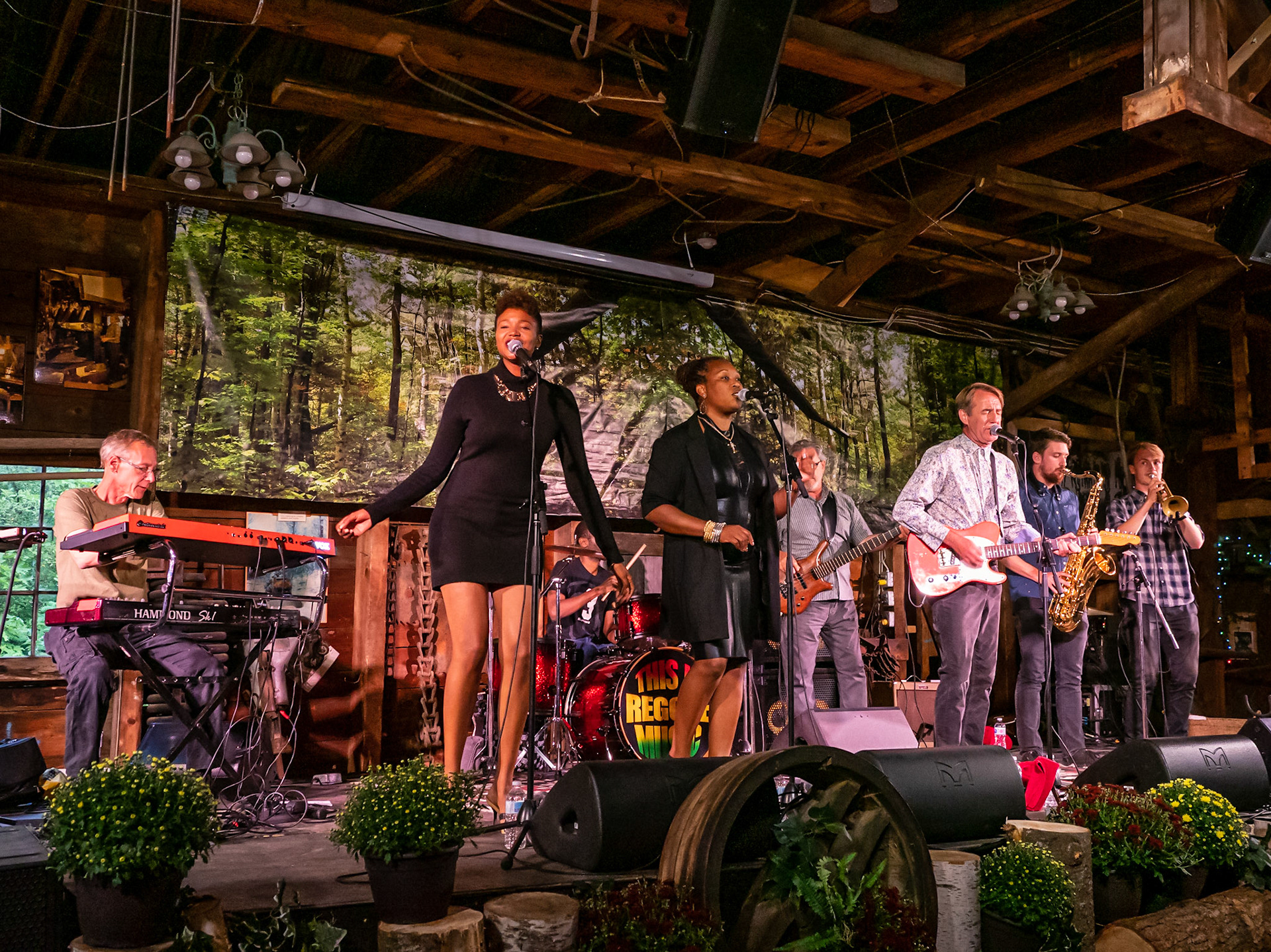 The Sattalites Reggae Band performing at The Forest Festival 2019, Haliburton, Ontario