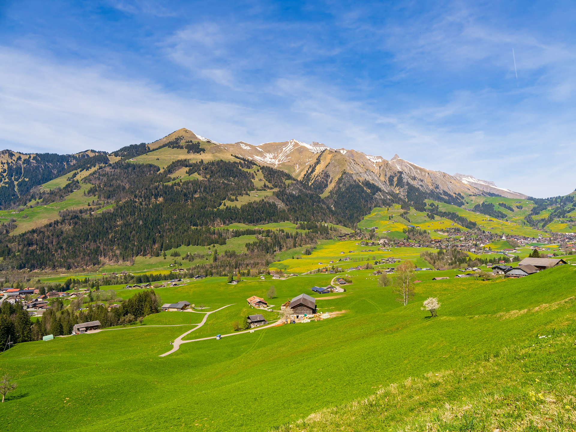Views of Château-d'Oex, Switzerland