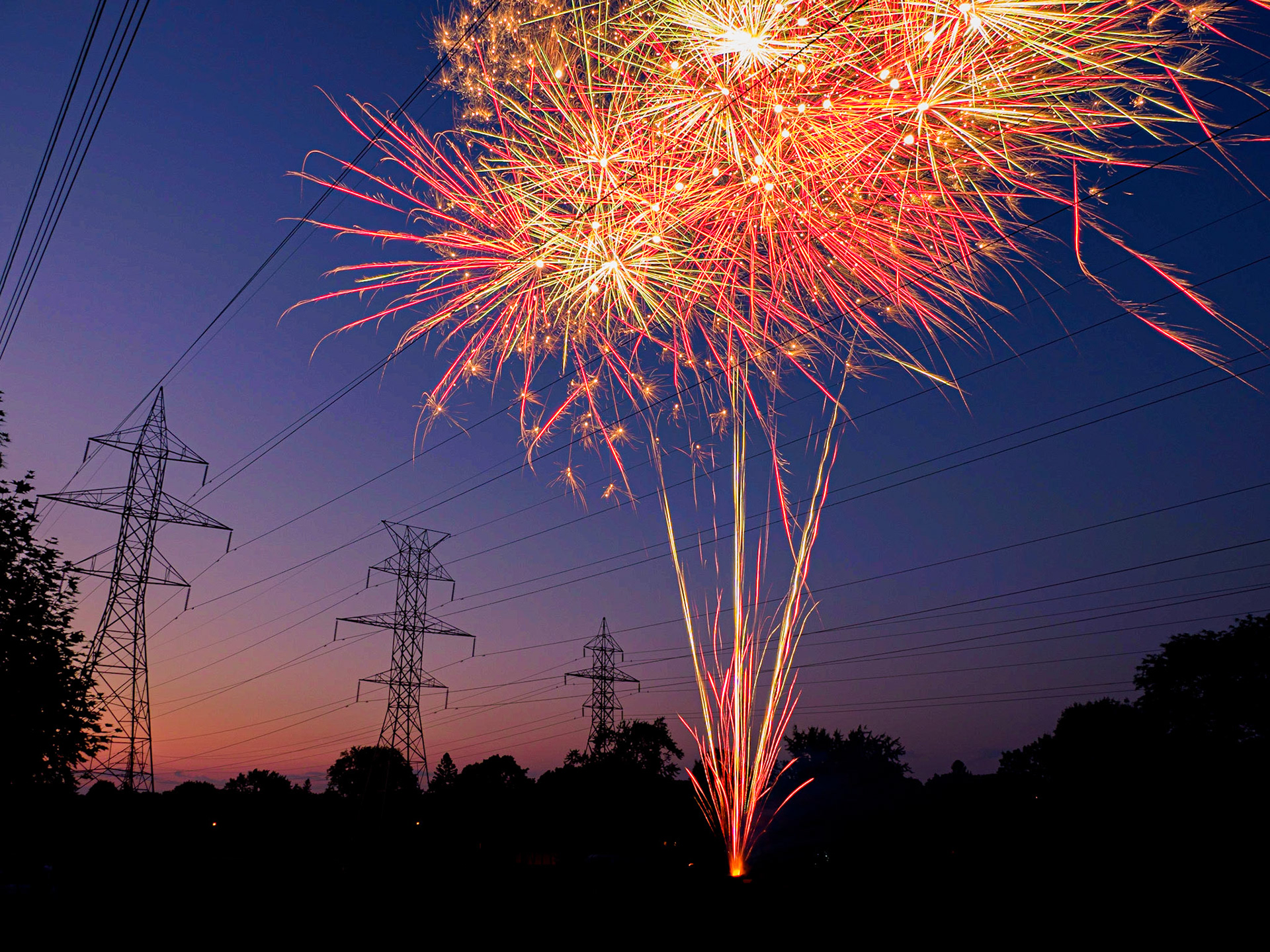 Canada Day Fireworks, Etobicoke, Ontario
