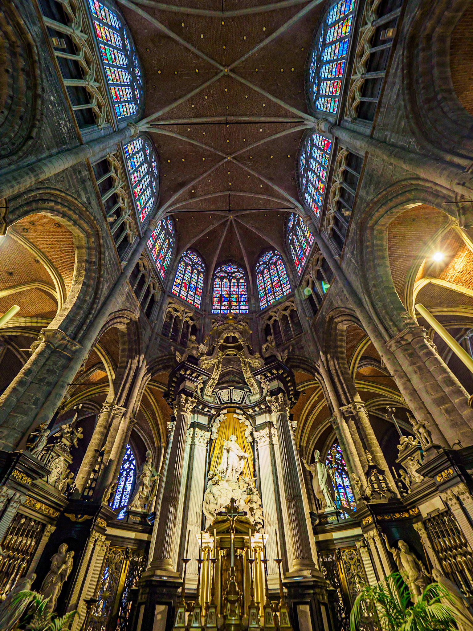 Inside Saint Bavo’s Cathedral, Ghent, Belgium