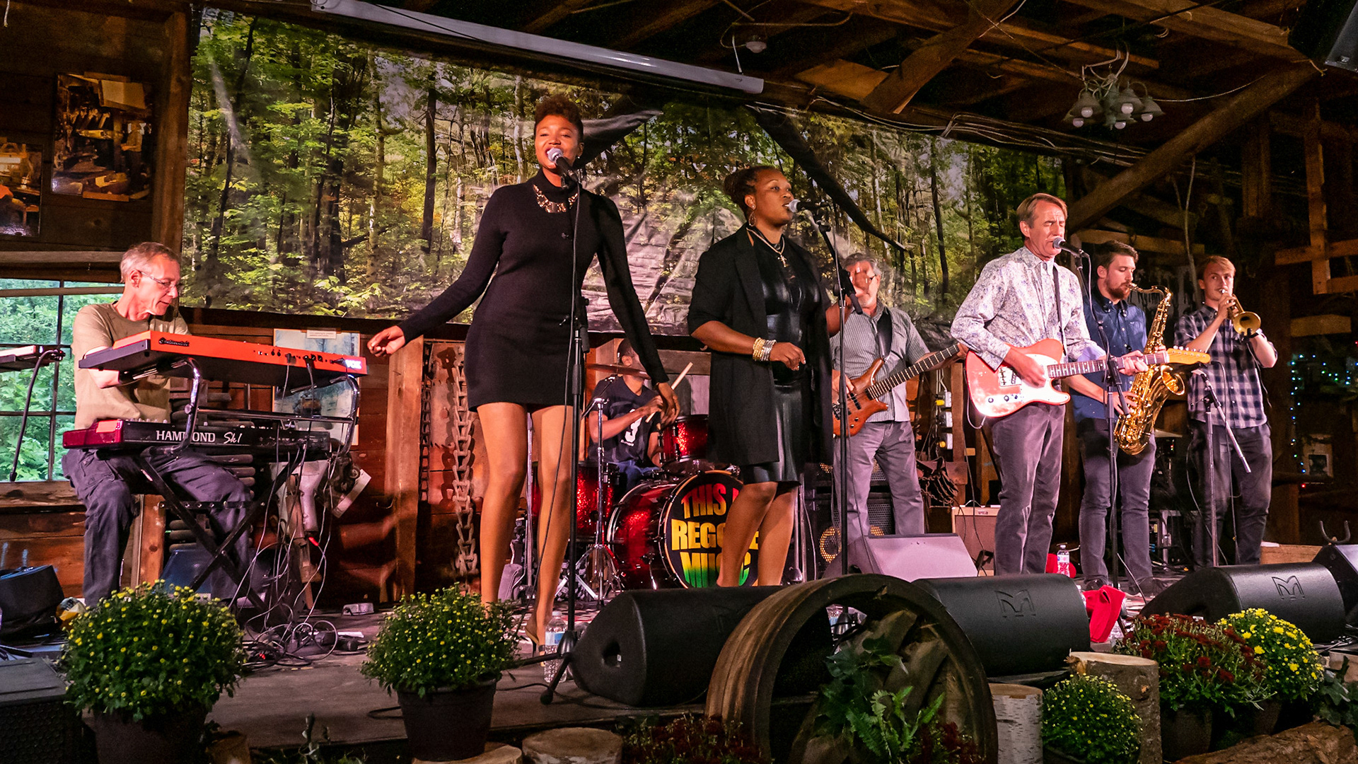 The Sattalites Reggae Band performing at The Forest Festival 2019, Haliburton, Ontario