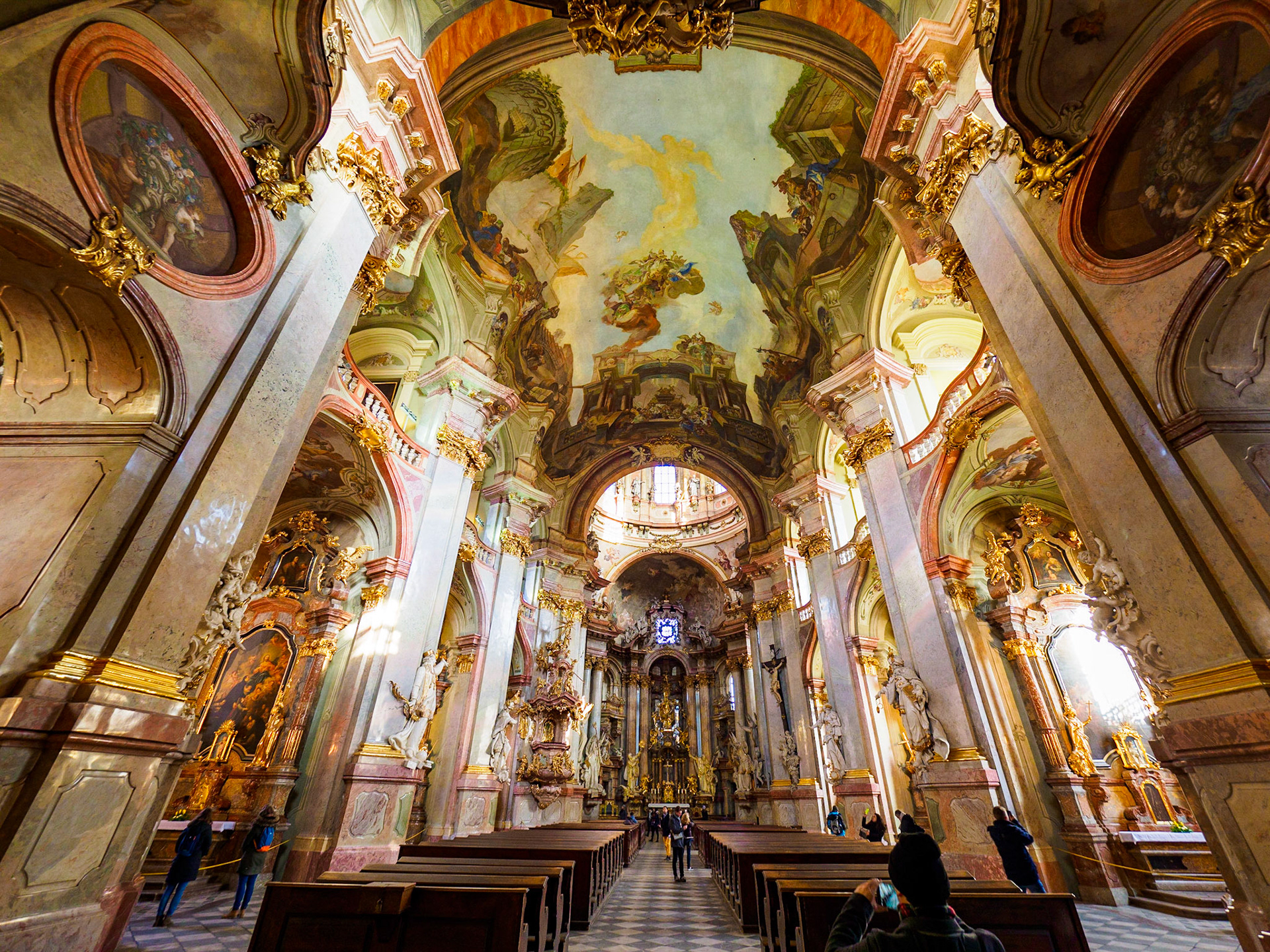 The Church of Saint Nicholas (Czech: Kostel svatého Mikuláše) is a Baroque church in the Lesser Town of Prague. It was built between 1704-1755 on the site where formerly a Gothic church from the 13th century stood, which was also dedicated to Saint Nicholas. It has been described as the greatest example of Prague Baroque.