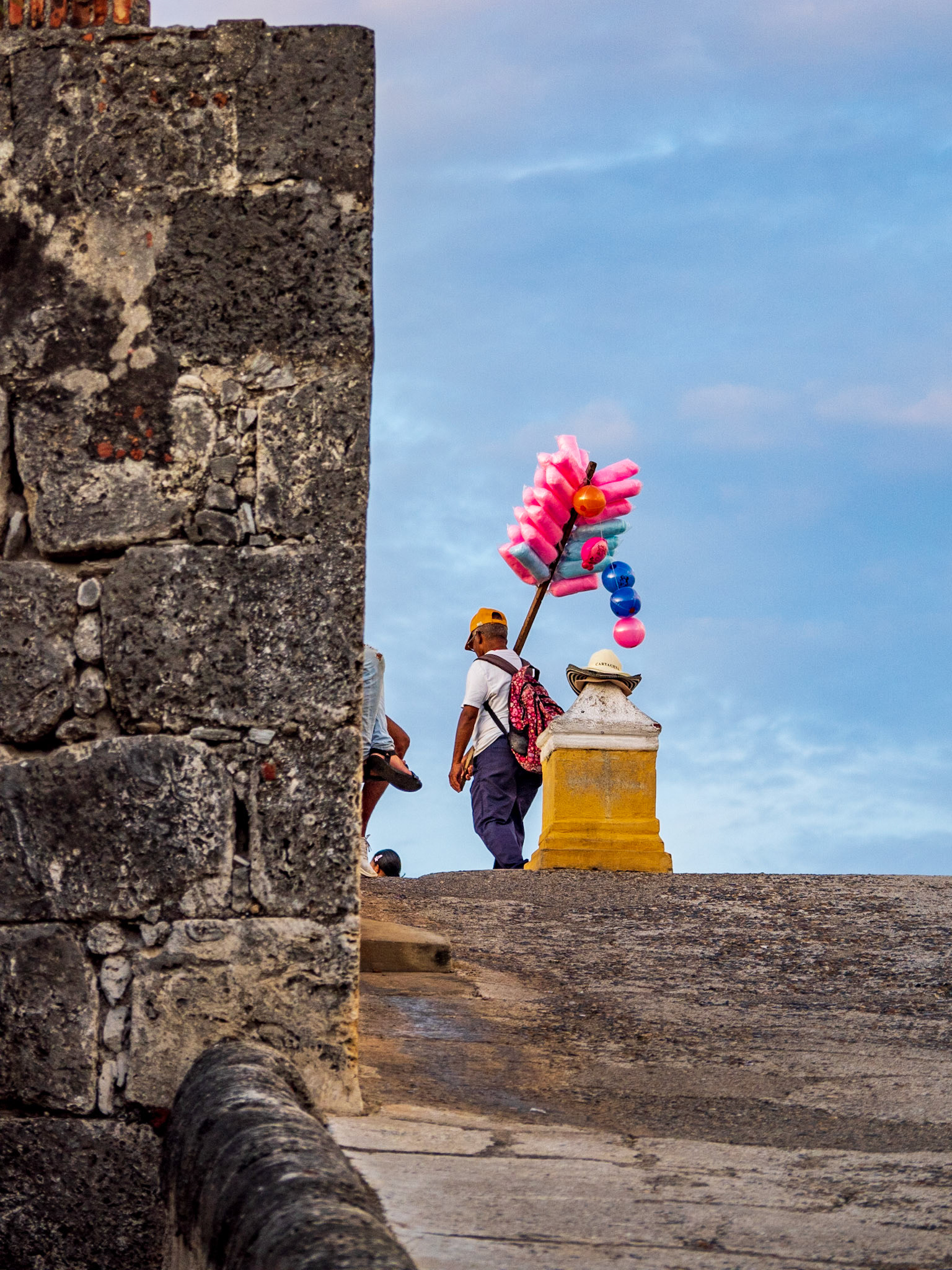Street Vendor on the Walls - Cartagena, Colombia
