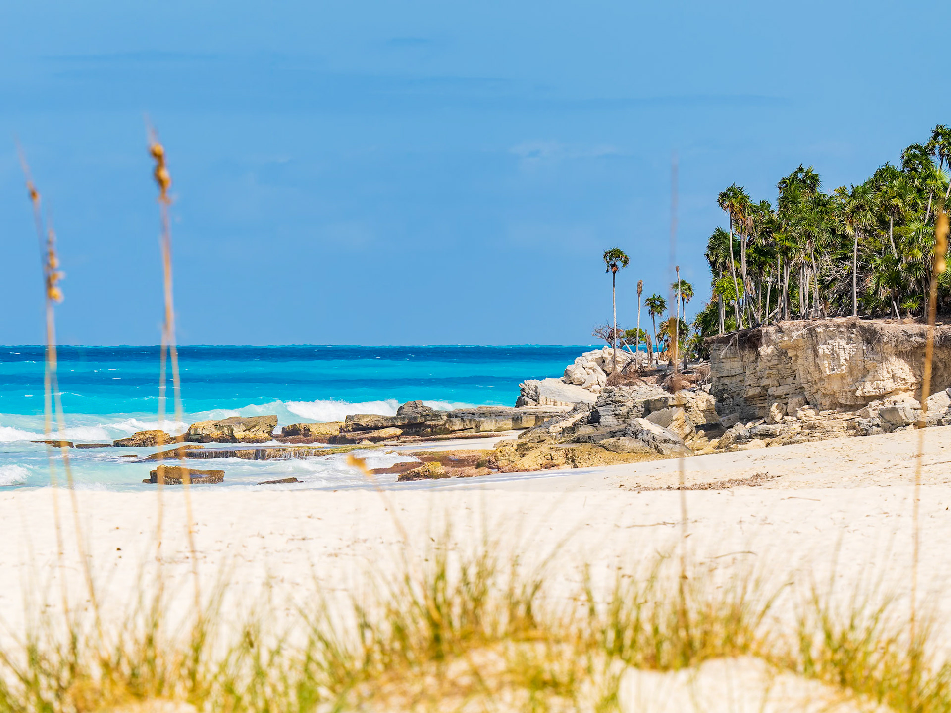 views of Half Moon Bay near Little Water Cay, Turks and Caicos Islands