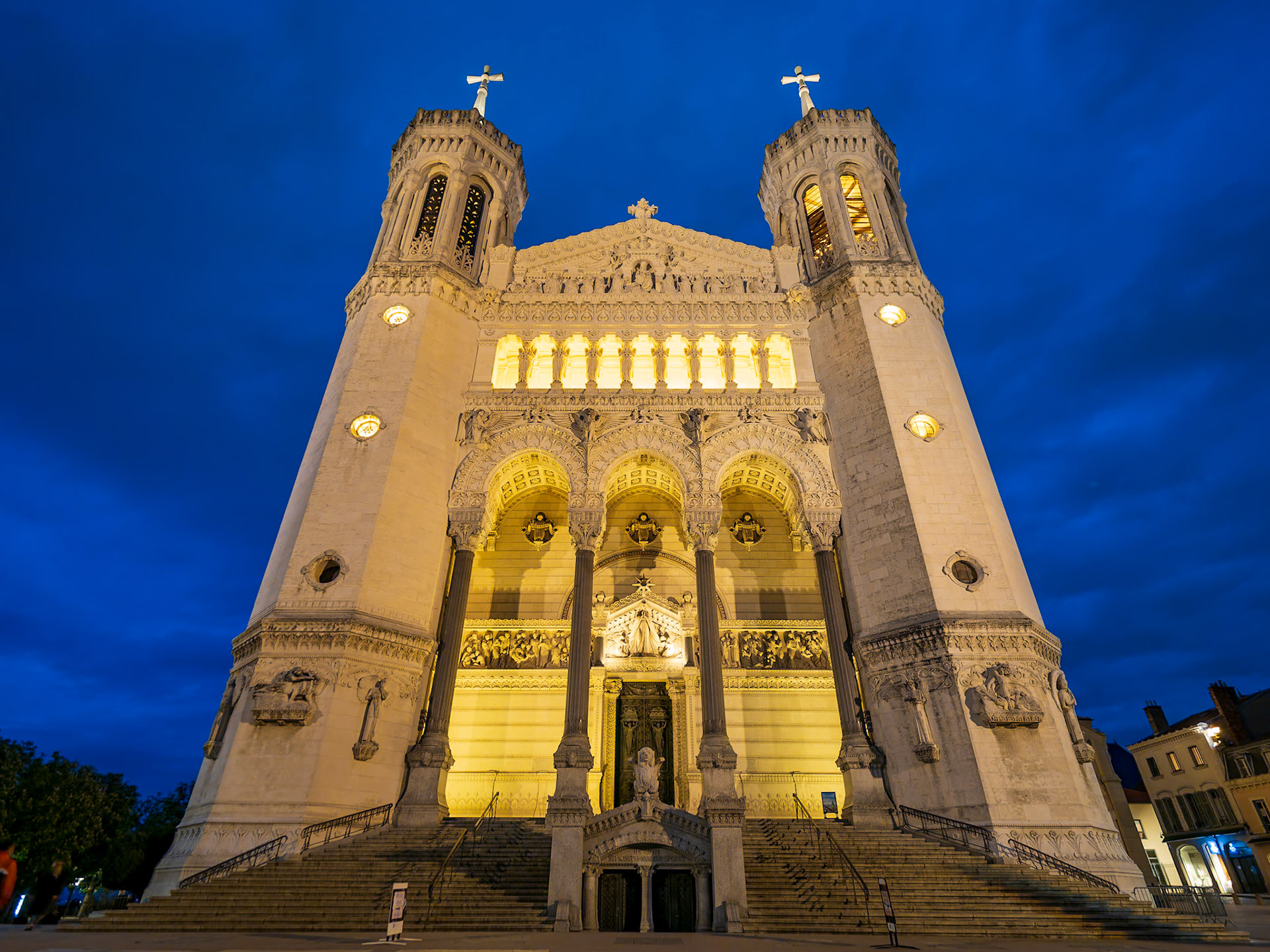 Lyon, France - Basilica of Notre Dame of Fourvière - 19th-century basilica