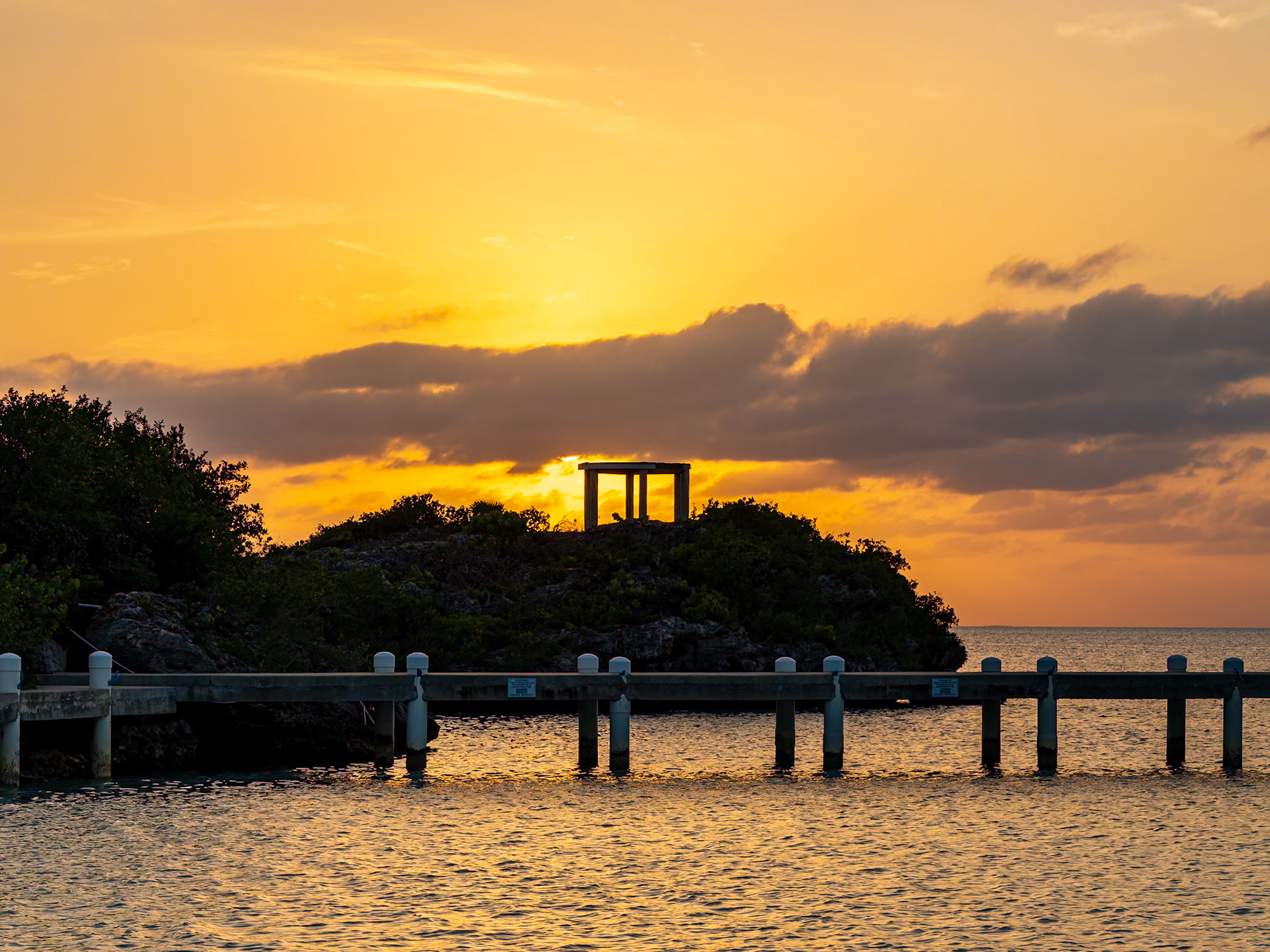 Sunset at Sapodilla Bay Beach, Providenciales, Turks and Caicos Islands