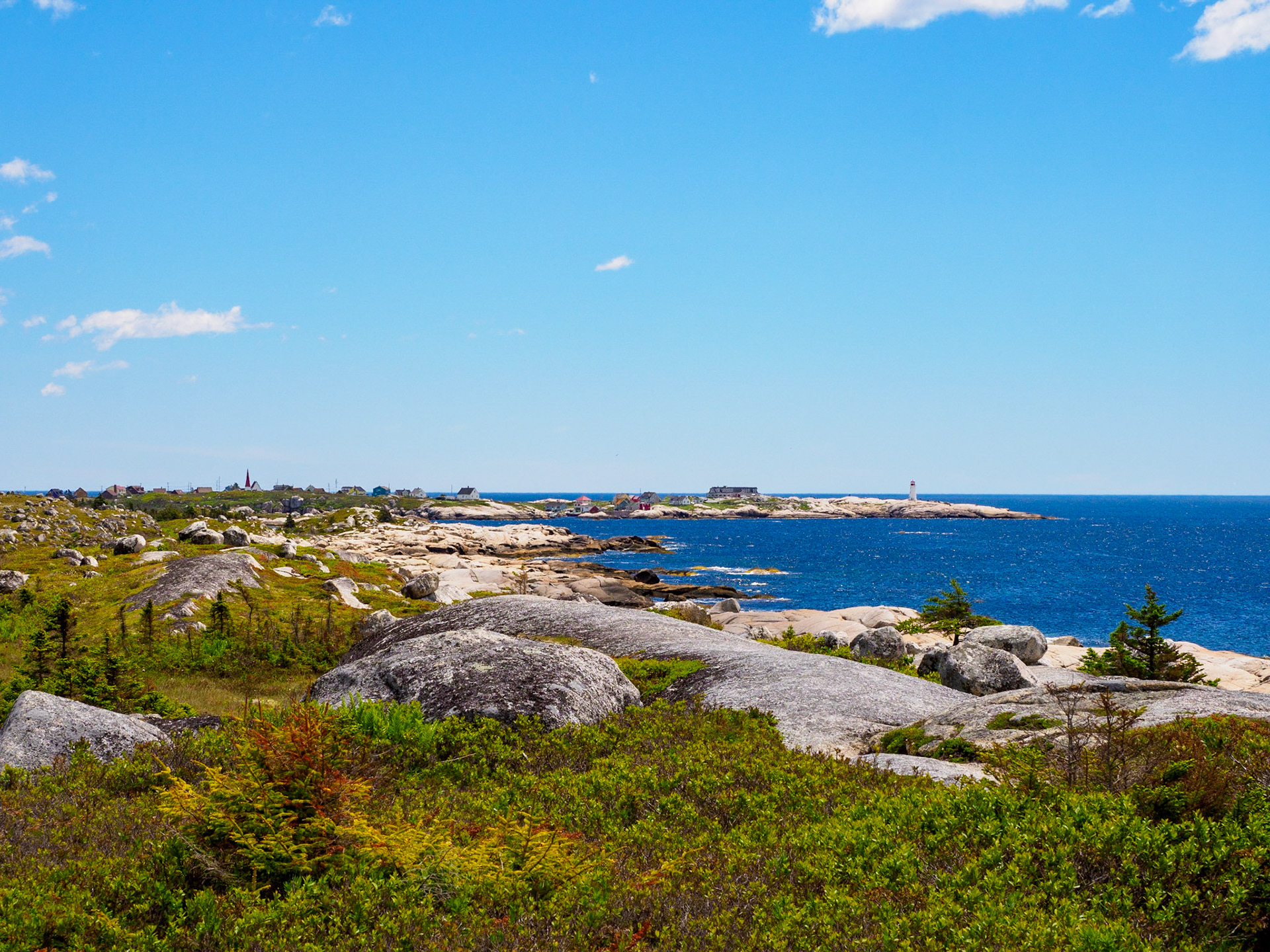 Views of Peggy’s Cove from Swiss Air Memorial, Nova Scotia