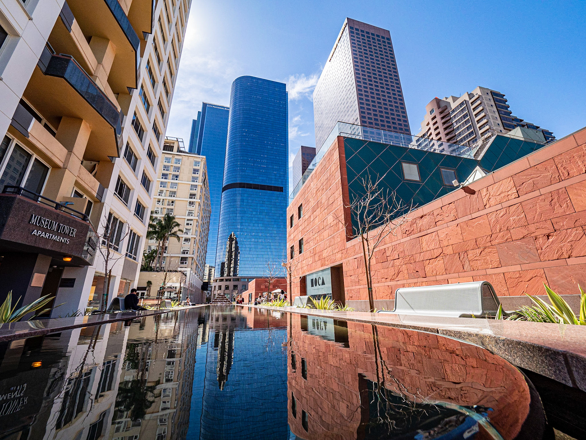 Somewhere on Pleasants Valley Road, California Streets of Downtown LA - reflections of the Museum of Contemporary Art