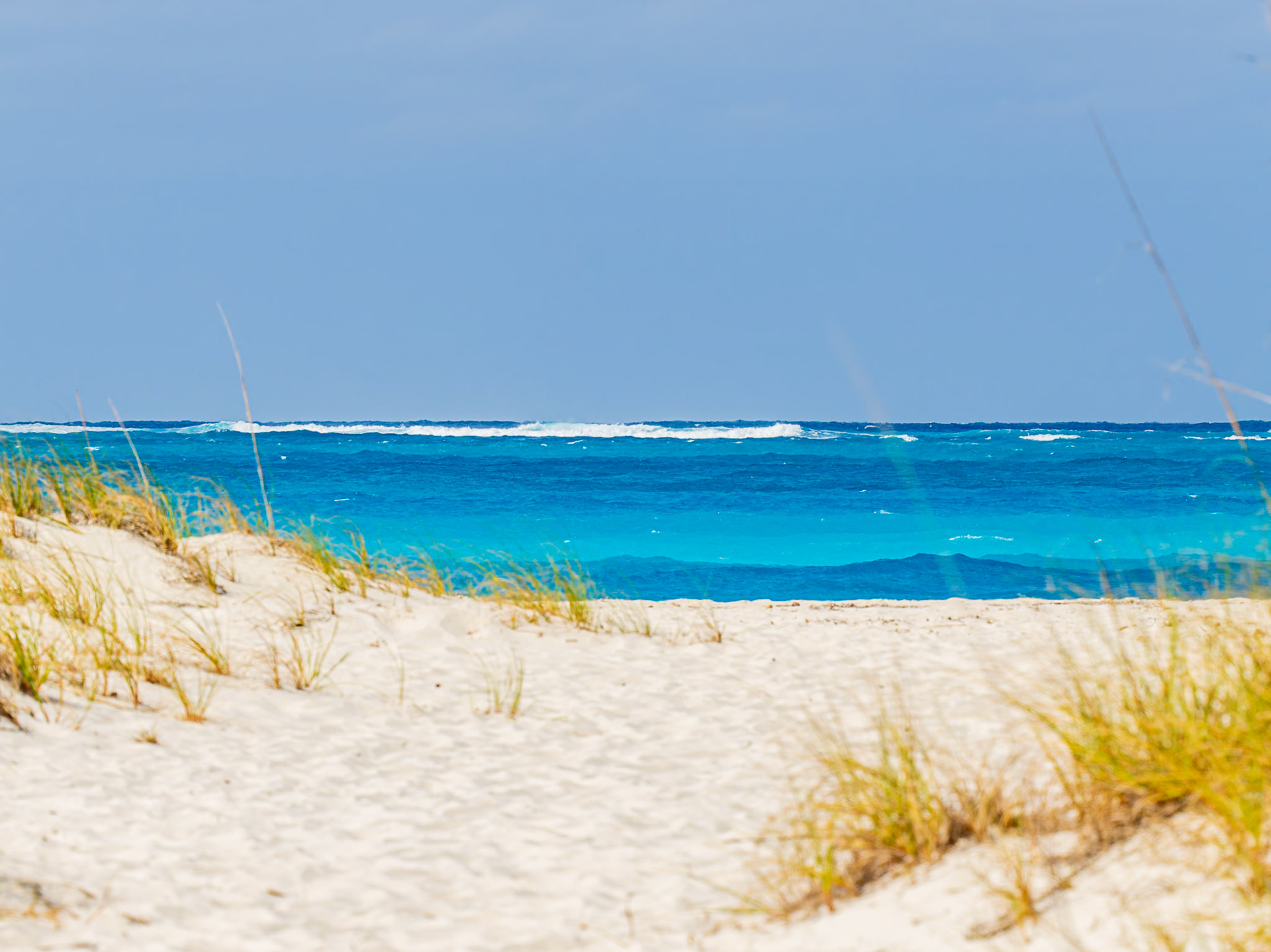 views of Half Moon Bay near Little Water Cay, Turks and Caicos Islands
