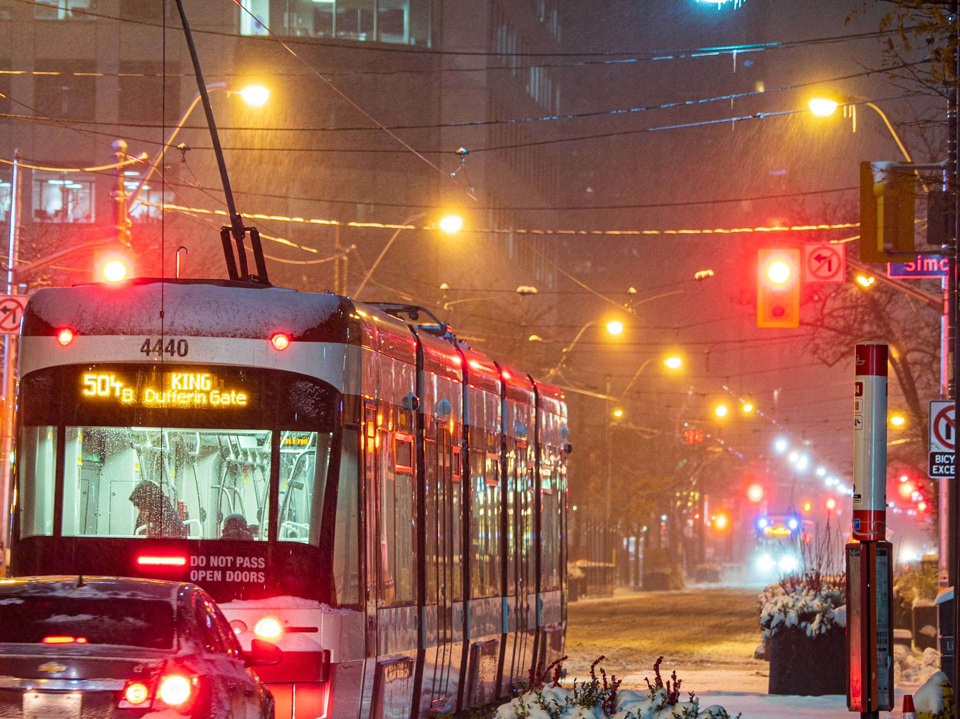 Streets of Toronto in Snowstorm