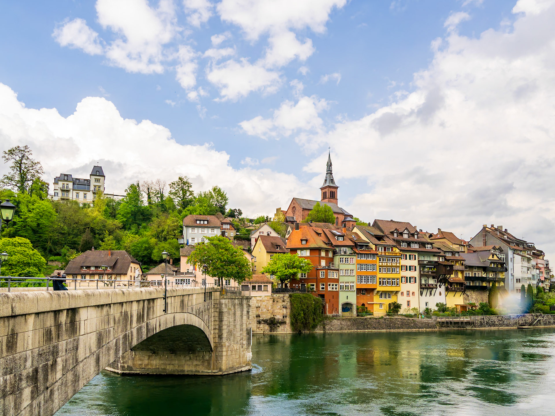 View of Laufenburg, Germany from Laufenburg, Switzerland