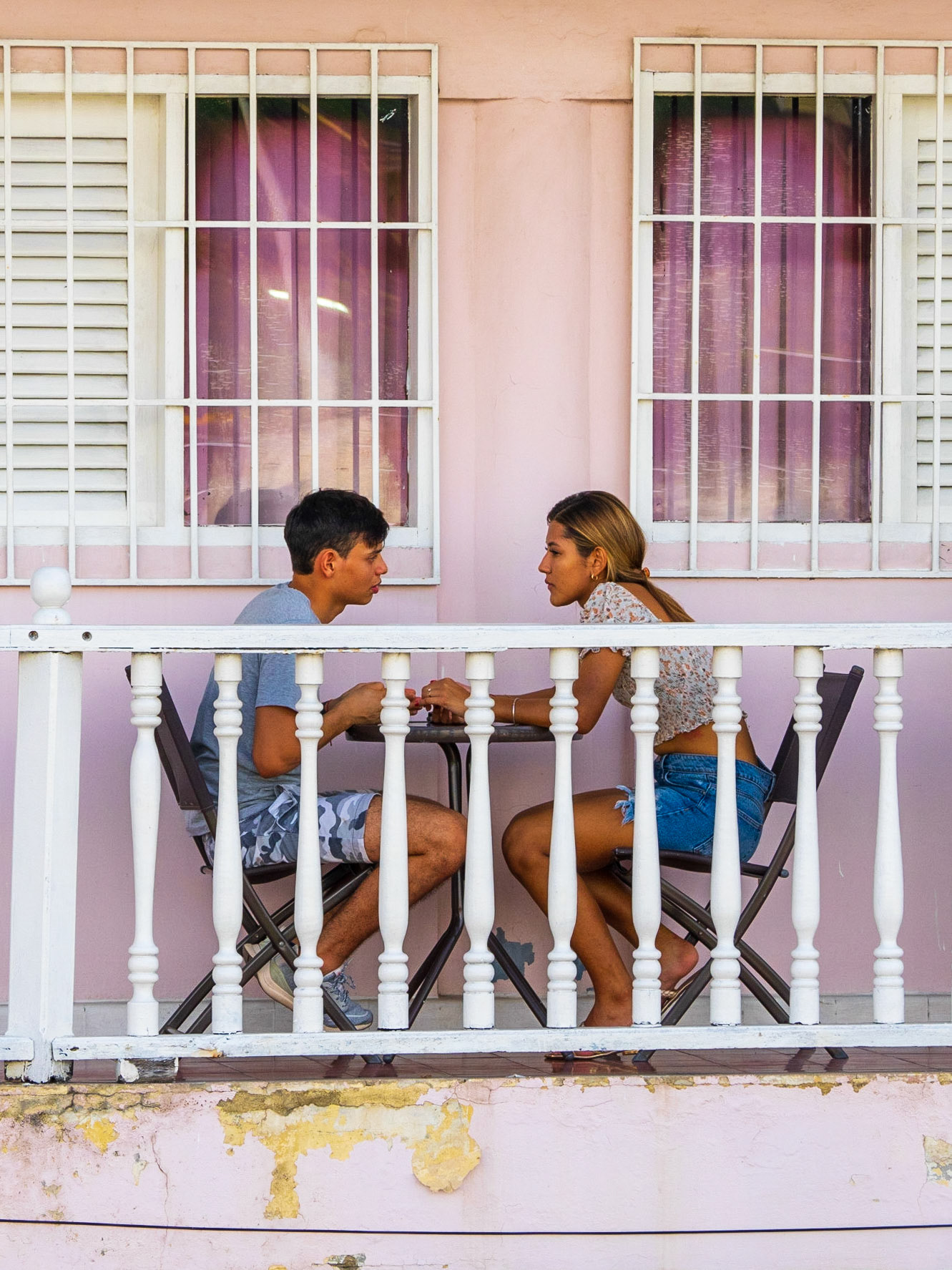 Balcony Couple - Cartagena, Colombia