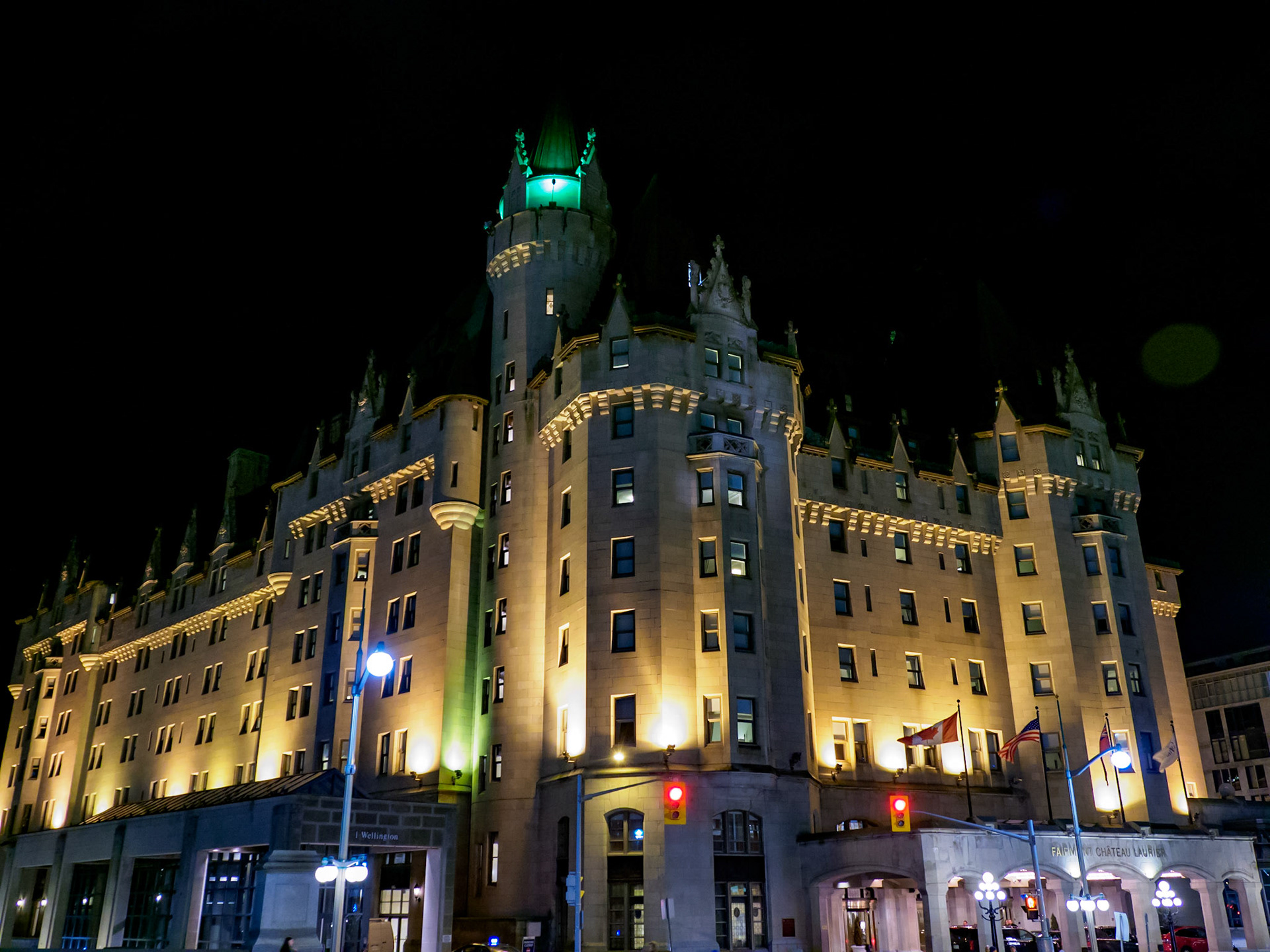 Fairmont Chateau Laurier at Night, Ottawa, Ontario