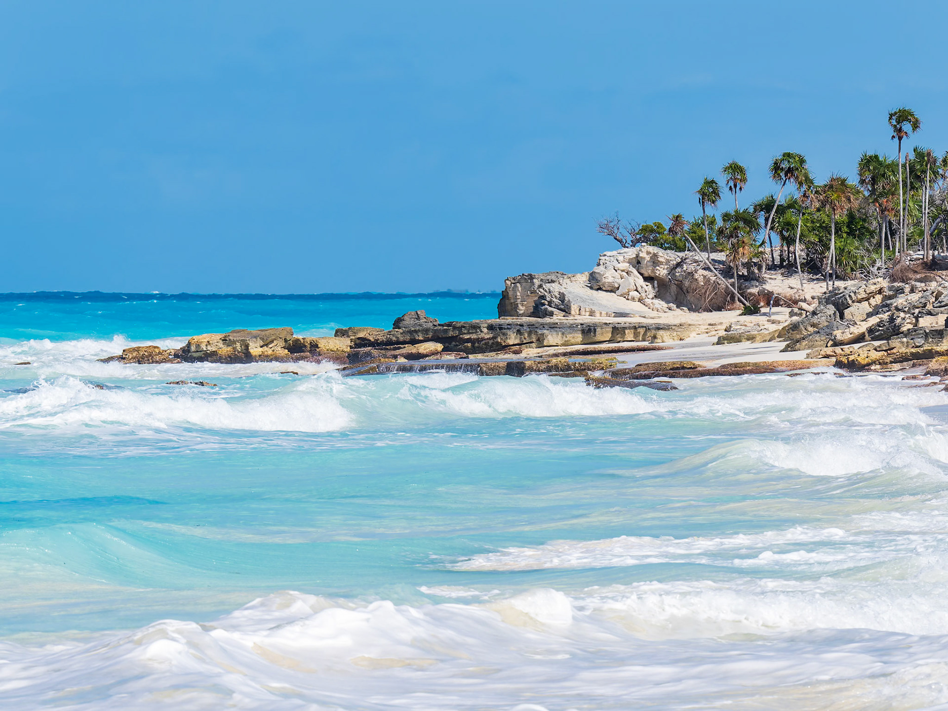 views of Half Moon Bay near Little Water Cay, Turks and Caicos Islands