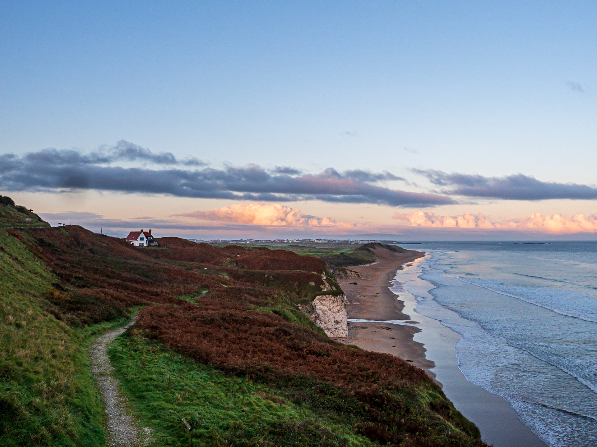 Views from the Whiterocks Cliff Path, Portrush, Northern Ireland, UK